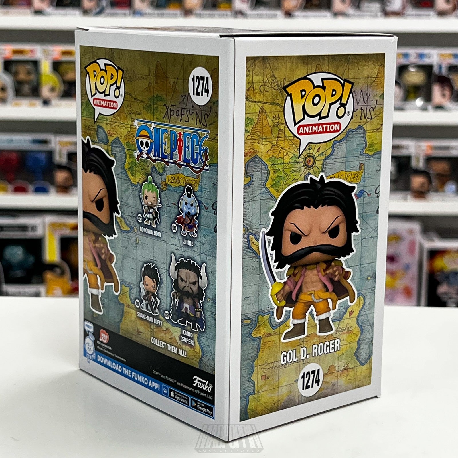 Funko Pop Animation One Piece Gol D. Roger #1274 Vinyl Figure Exclusive New Mint
