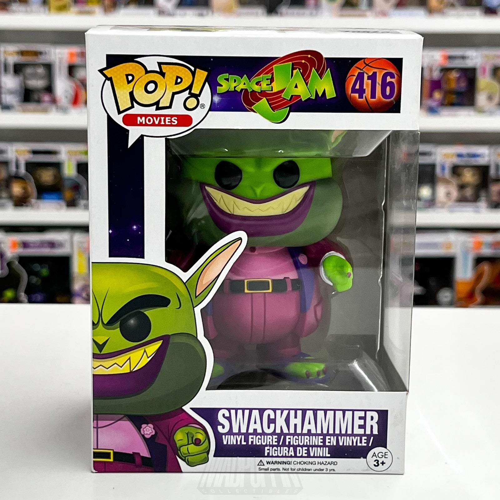 Funko Pop Movies Space Jam Swackhammer 416 Vinyl Figure with Box Collectible0