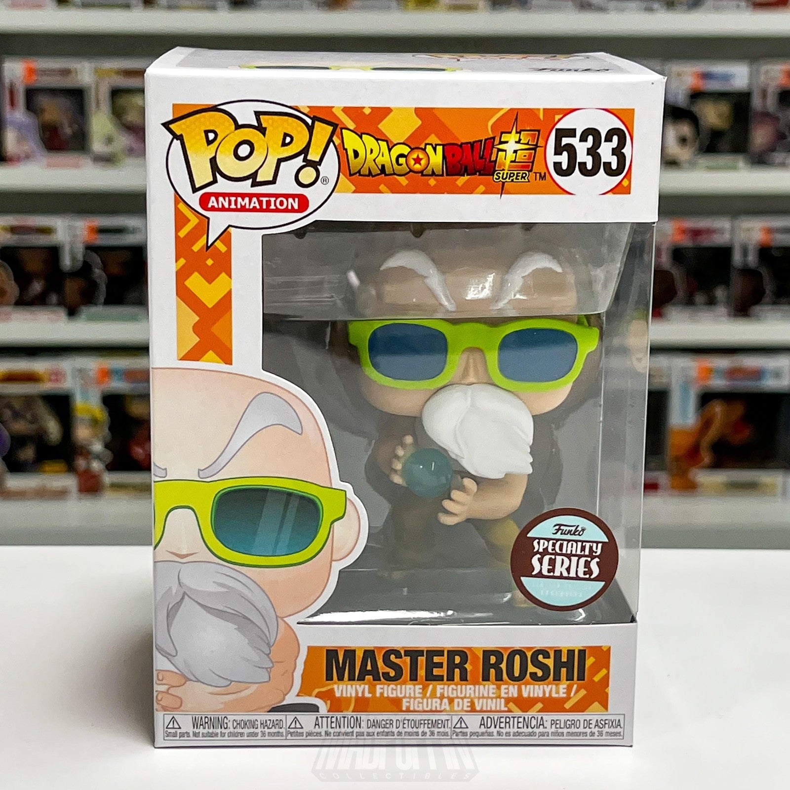 Funko Pop Dragon Ball Super Master Roshi 533 Specialty Series Vinyl Figure Anime