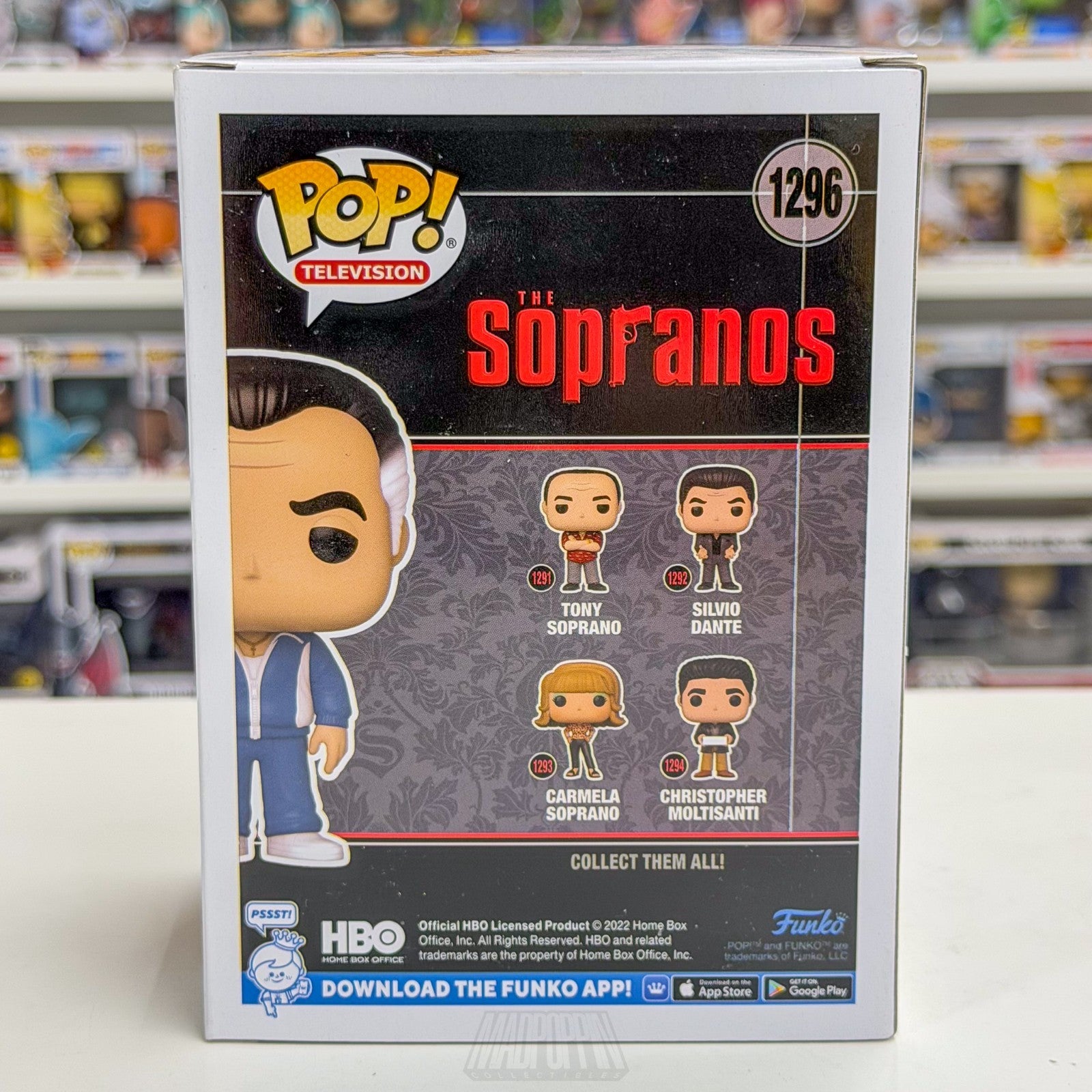 Funko Pop TV Sopranos Paulie Gualtieri Funko Shop 1296 Mafia Toy Vinyl Figure3