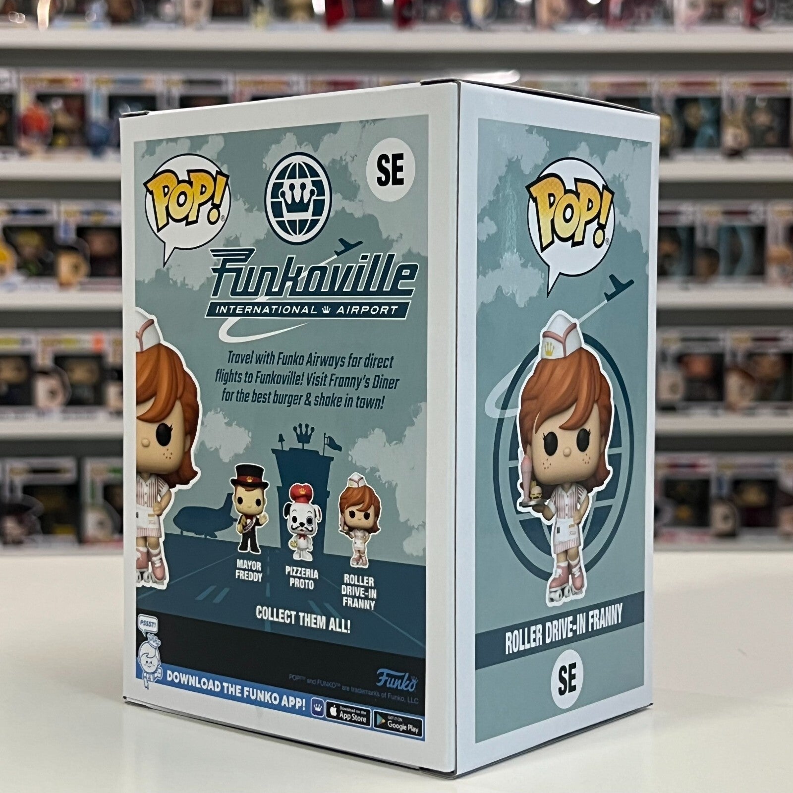 Funko Pop Funkoville Roller Drive In Franny  SDCC 2024 Official Sticker SE