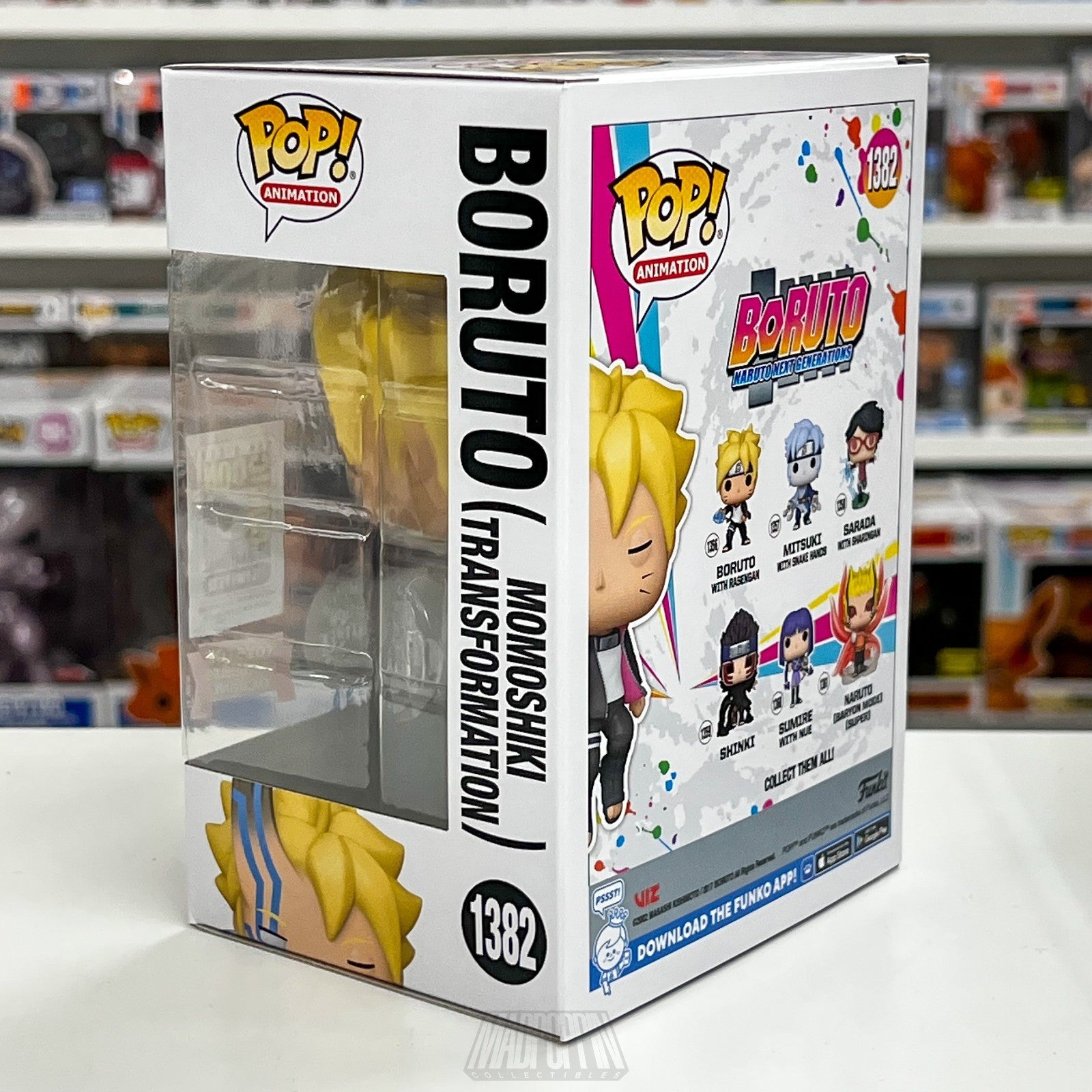 Funko Pop Anime Boruto Momoshiki Transformation Glow Chase SDCC Toy Stop 1382