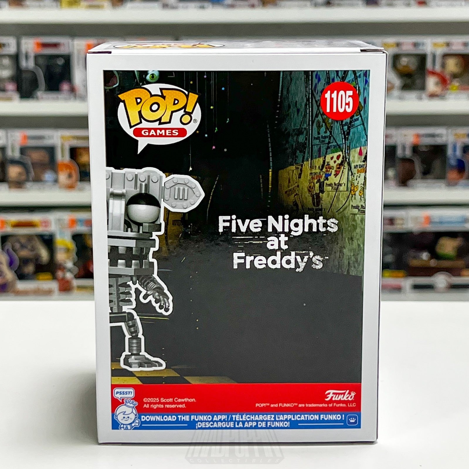 Funko Pop FNAF Five Nights Freddy's Endo-02 1105 NYCC Con Sticker Game Horror
