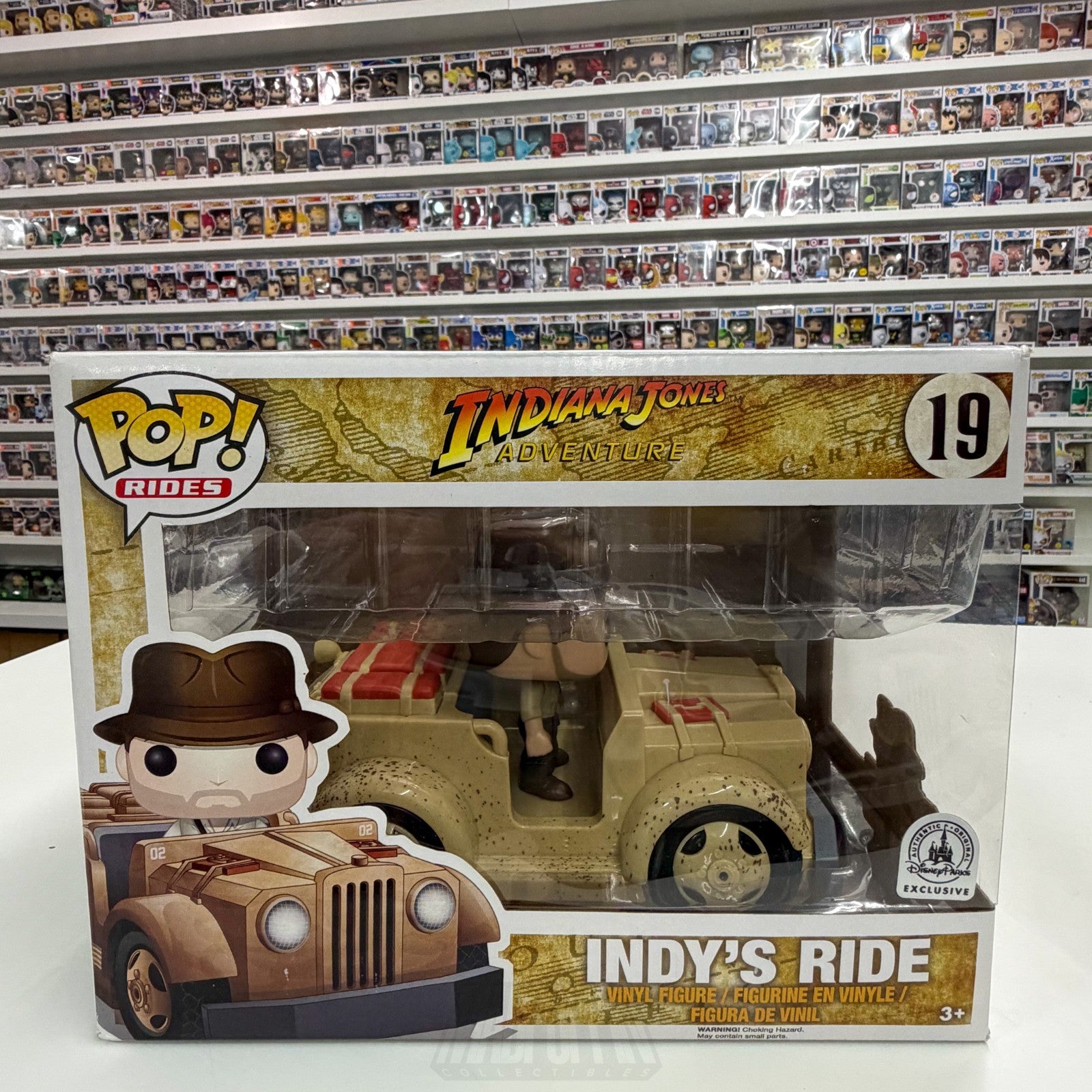 Funko Pop Disney Parks Ride Indiana Jones Adventure Indy's Ride 19 Vinyl Figure0