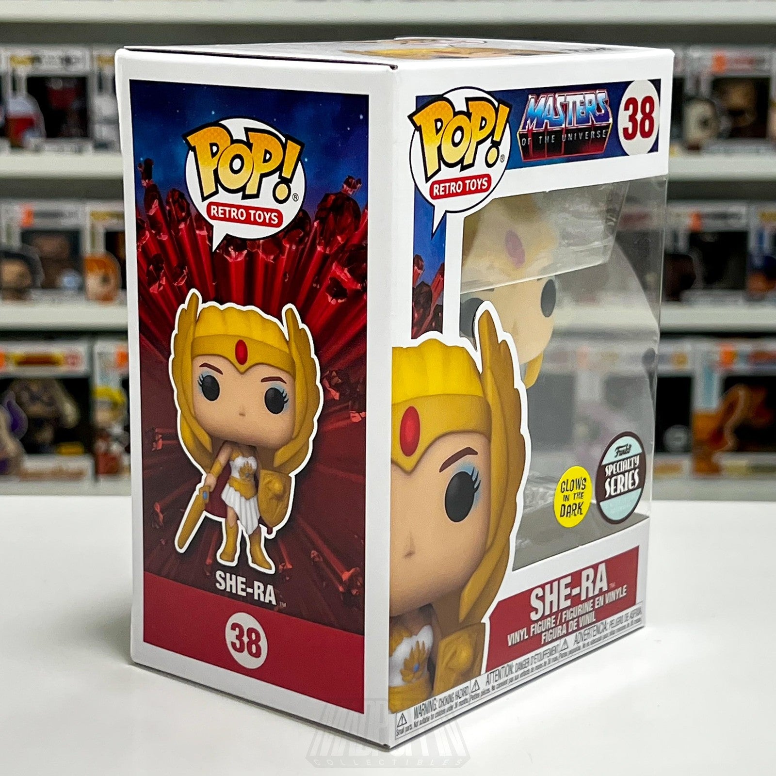 Funko POP Retro Toys Masters of the Universe She-Ra 38 Glow Specialty Series Toy