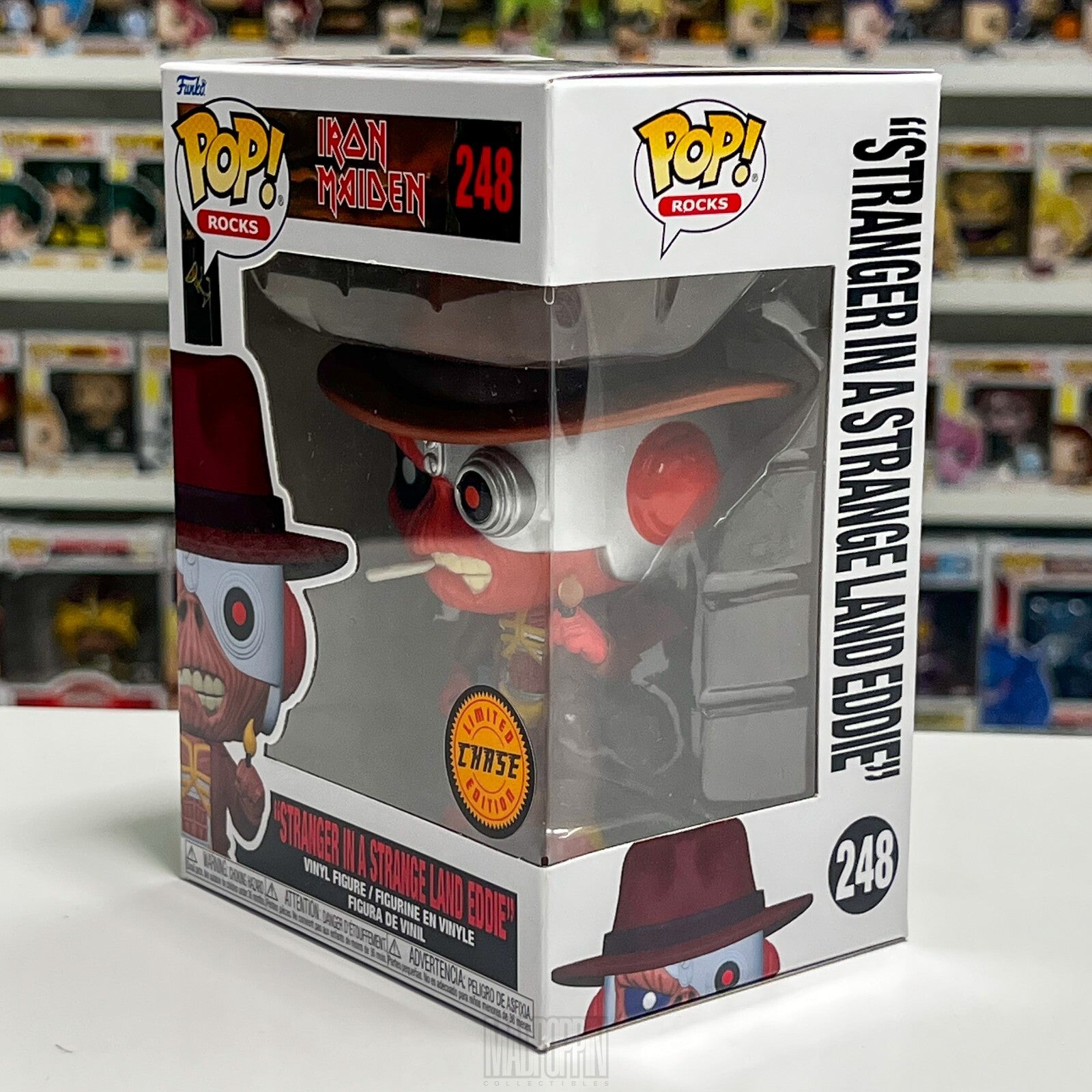 Funko Pop Rocks Iron Maiden Stranger Strange Land Eddie Chase Heavy Metal 248