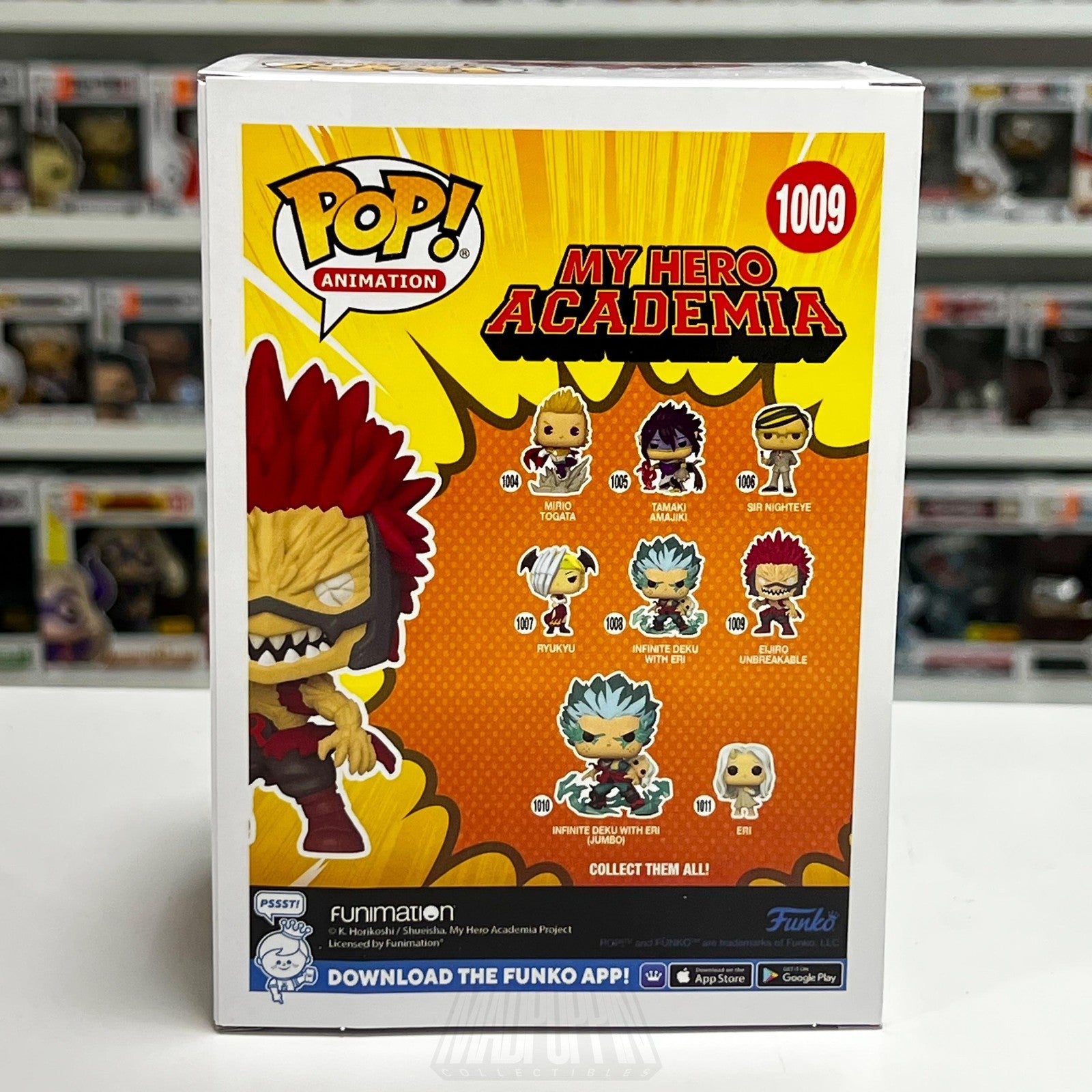 Funko Pop Animation My Hero Academia Eijiro Unbreakable 1009 Vinyl Figure Anime