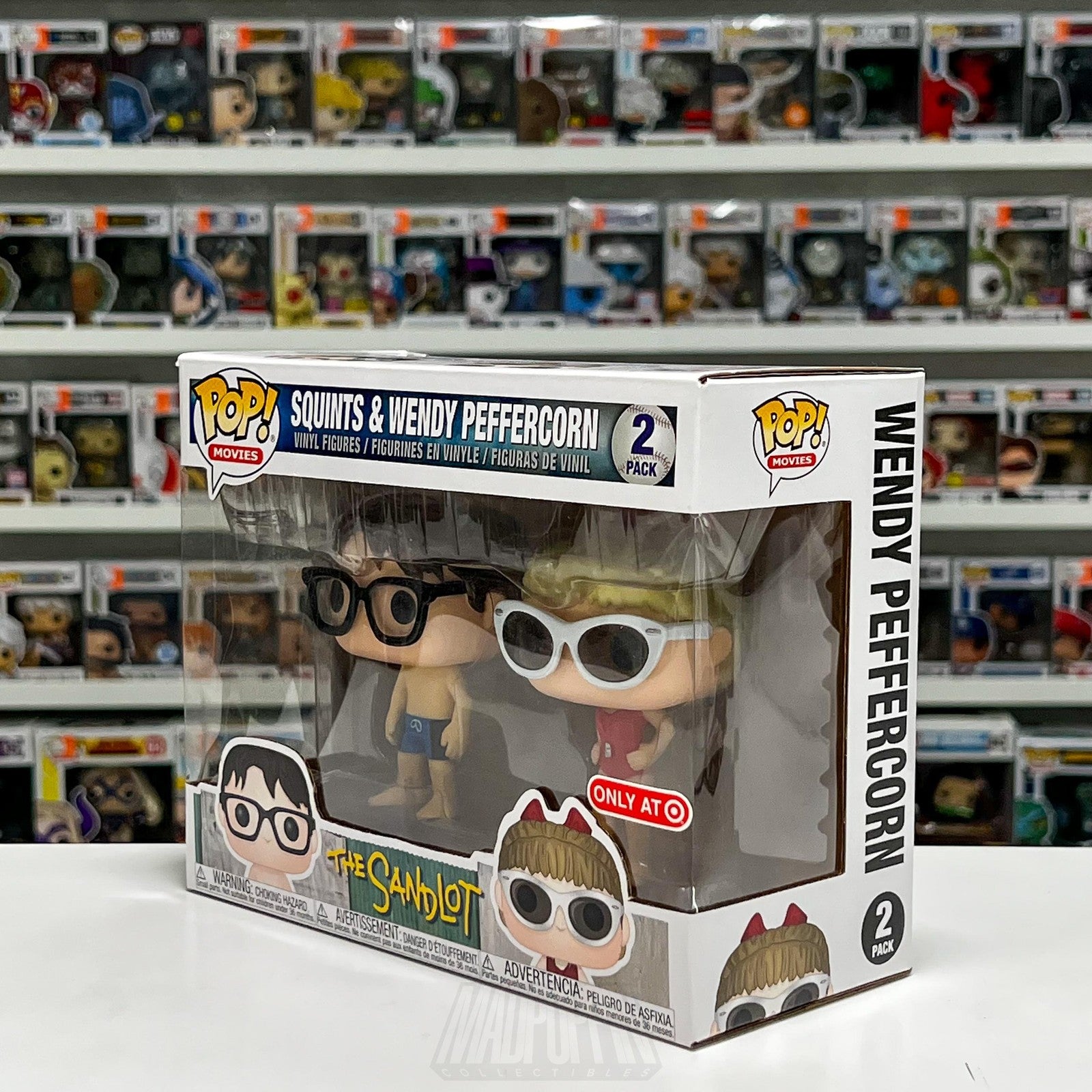 Funko Pop Movies The Sandlot Squints & Wendy Peffercorn Target 2 Pack Baseball