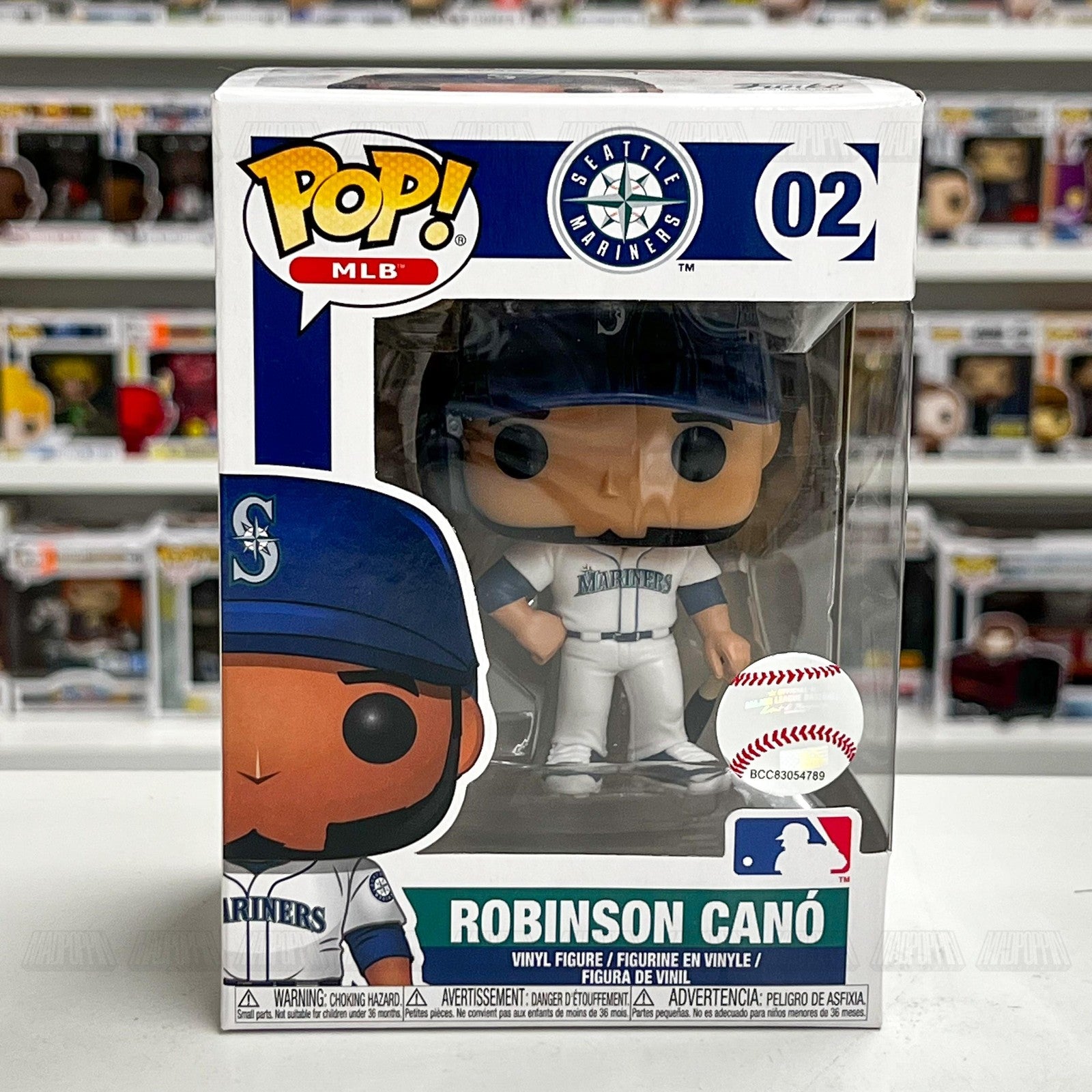 Funko Pop MLB Robinson Cano Seattle Mariners 02 Vinyl Figure Baseball NIB Mint