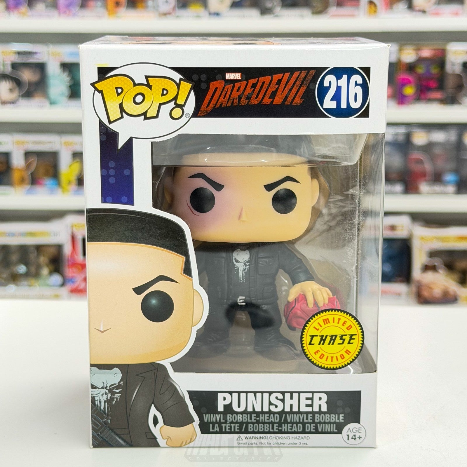 Funko Pop Marvel Netflix Daredevil Punisher Chase 216 Frank Castle Vinyl Figure0