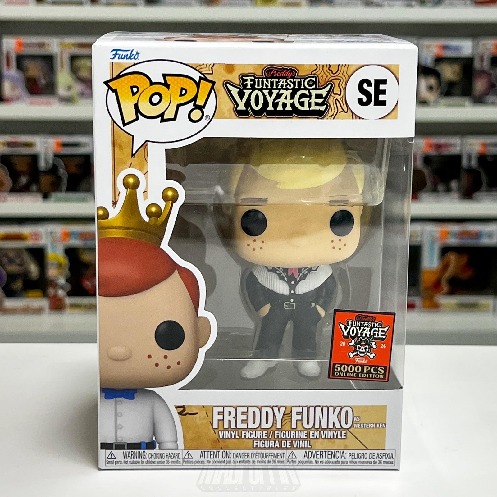 Funko Pop Freddy Funko as Western Ken SE Funtastic Voyage 5000 PCS Barbie Movie