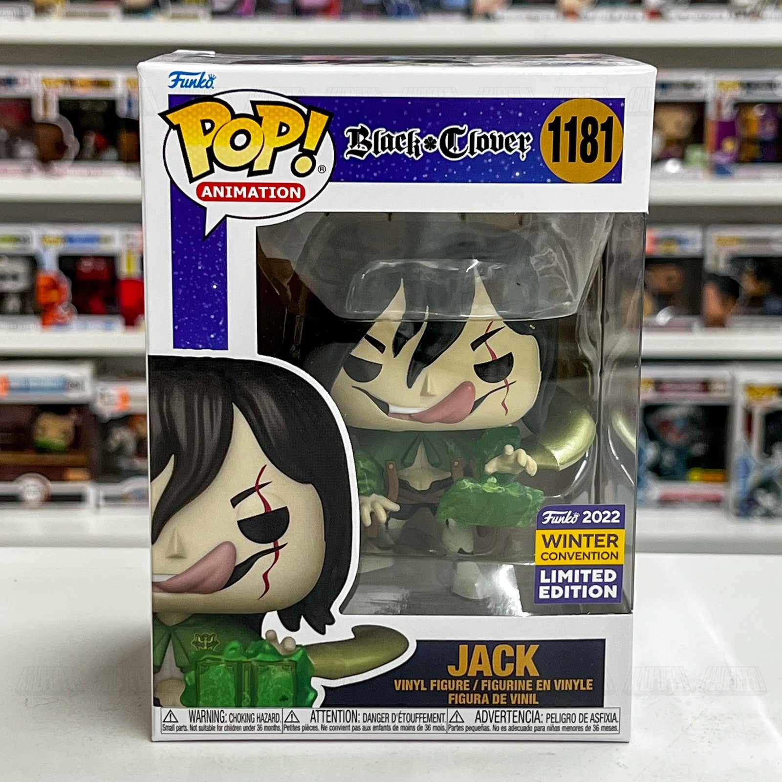 Funko Pop! Animation Black Clover Jack 1181 2022 Winter Convention Ltd Edition
