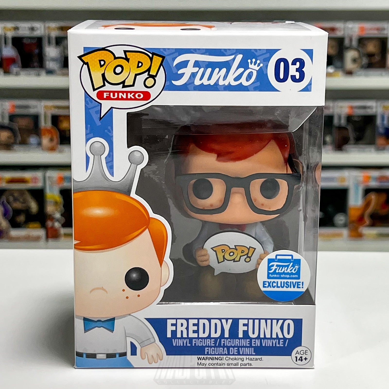 Funko Pop Freddy Hipster Nerd Glasses 03 Funko Shop Exclusive Vinyl Figure Toy