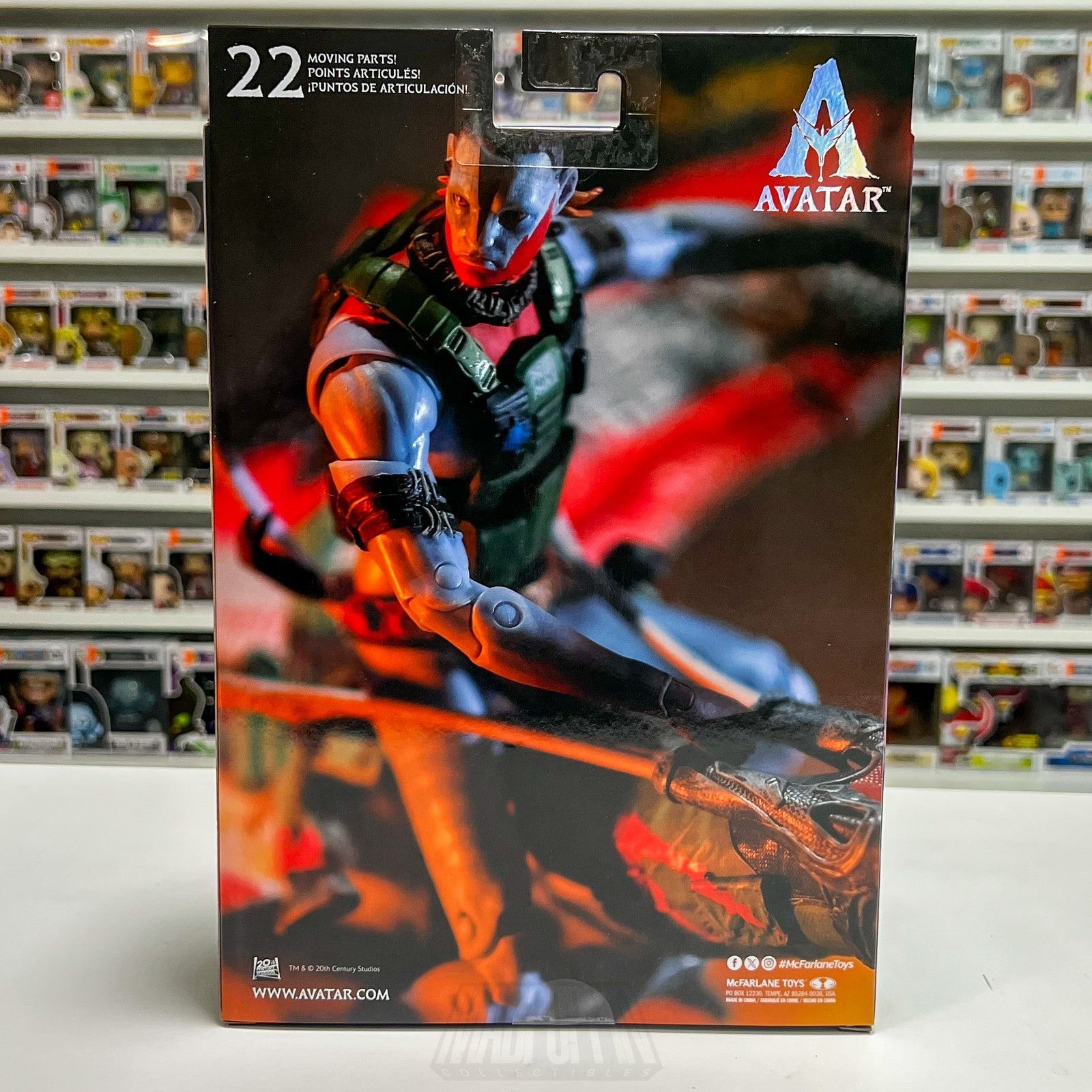 McFarlane Toys Gold Label Avatar Quaritch Ash Warrior RED PLATINUM 7 Inch Figure