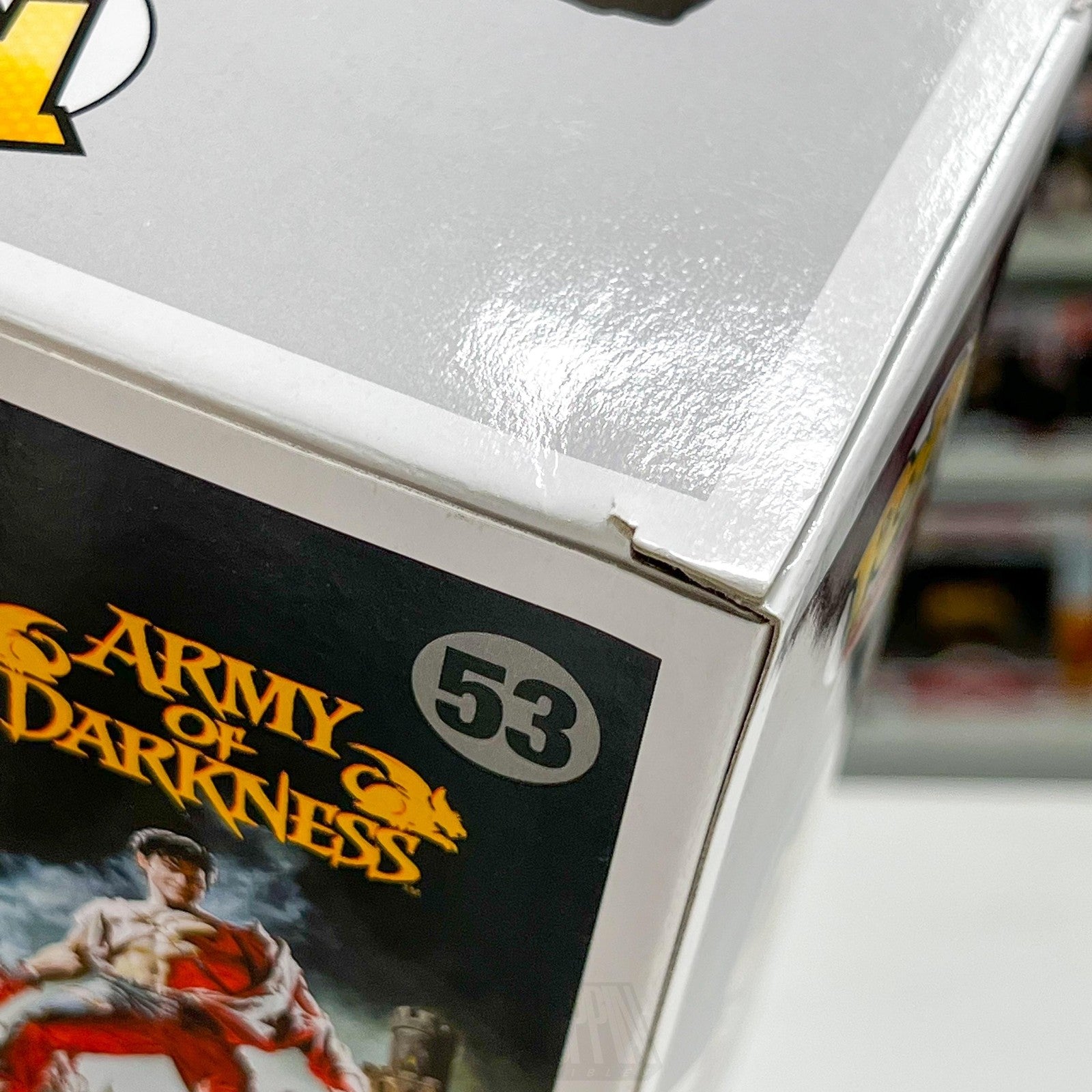 Funko Pop Movies Army of Darkness Ash 53 VAULTED Figure Box Wear Horror Movie