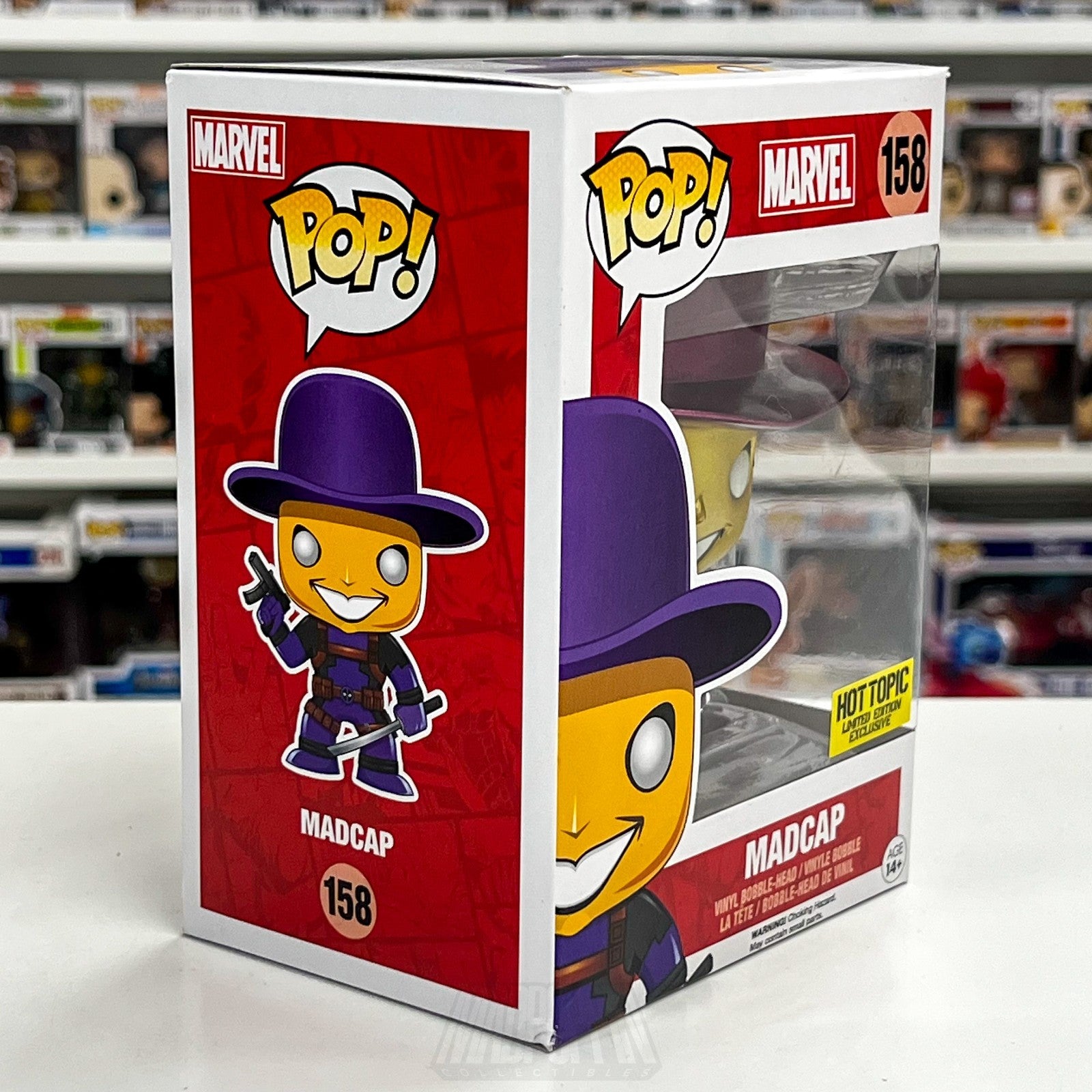 Funko Pop Marvel Madcap Metallic Chase Hot Topic 158 Deadpool Toy Vinyl Figure5