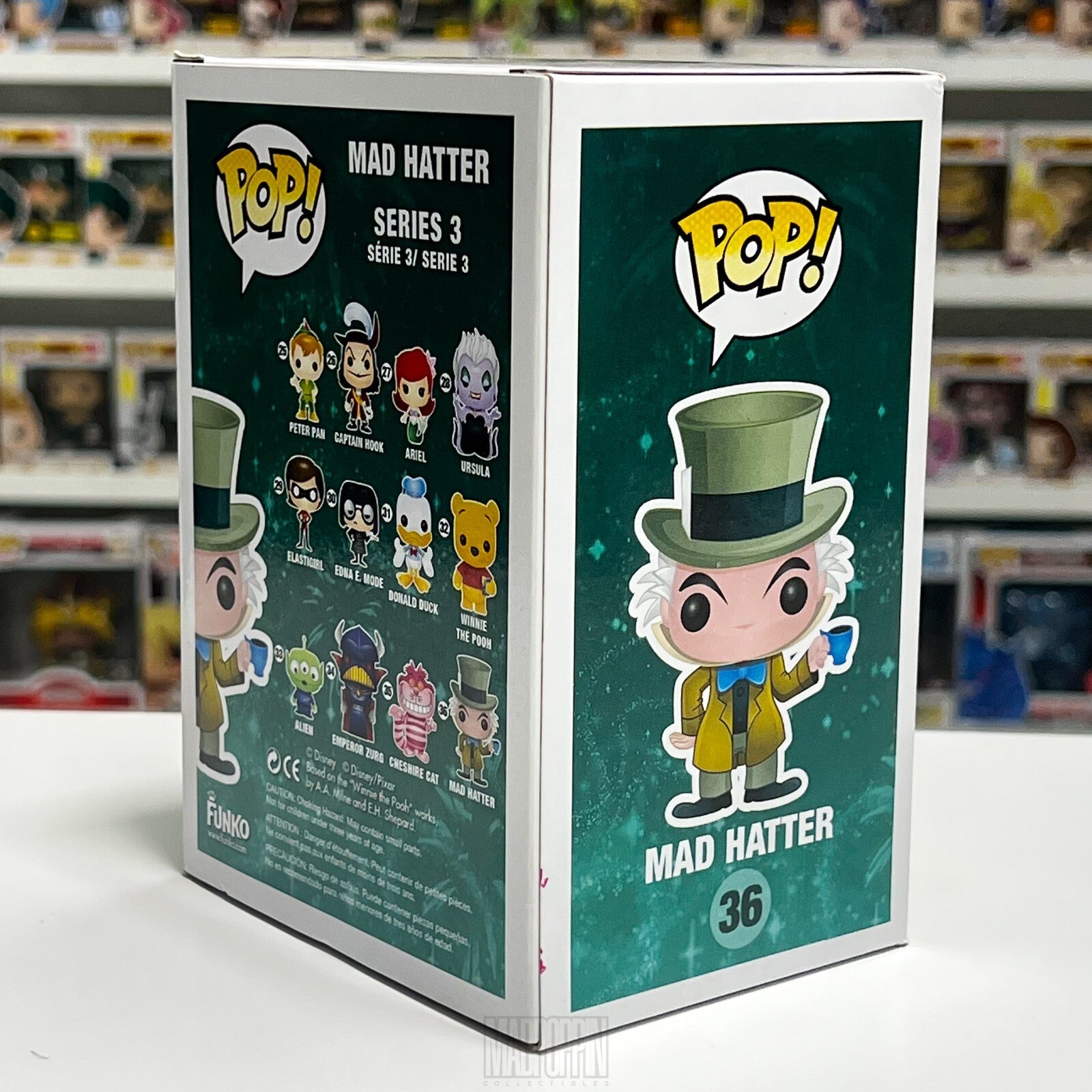 Funko Pop Disney Alice In Wonderland The Mad Hatter with Tea Cup Vaulted 36