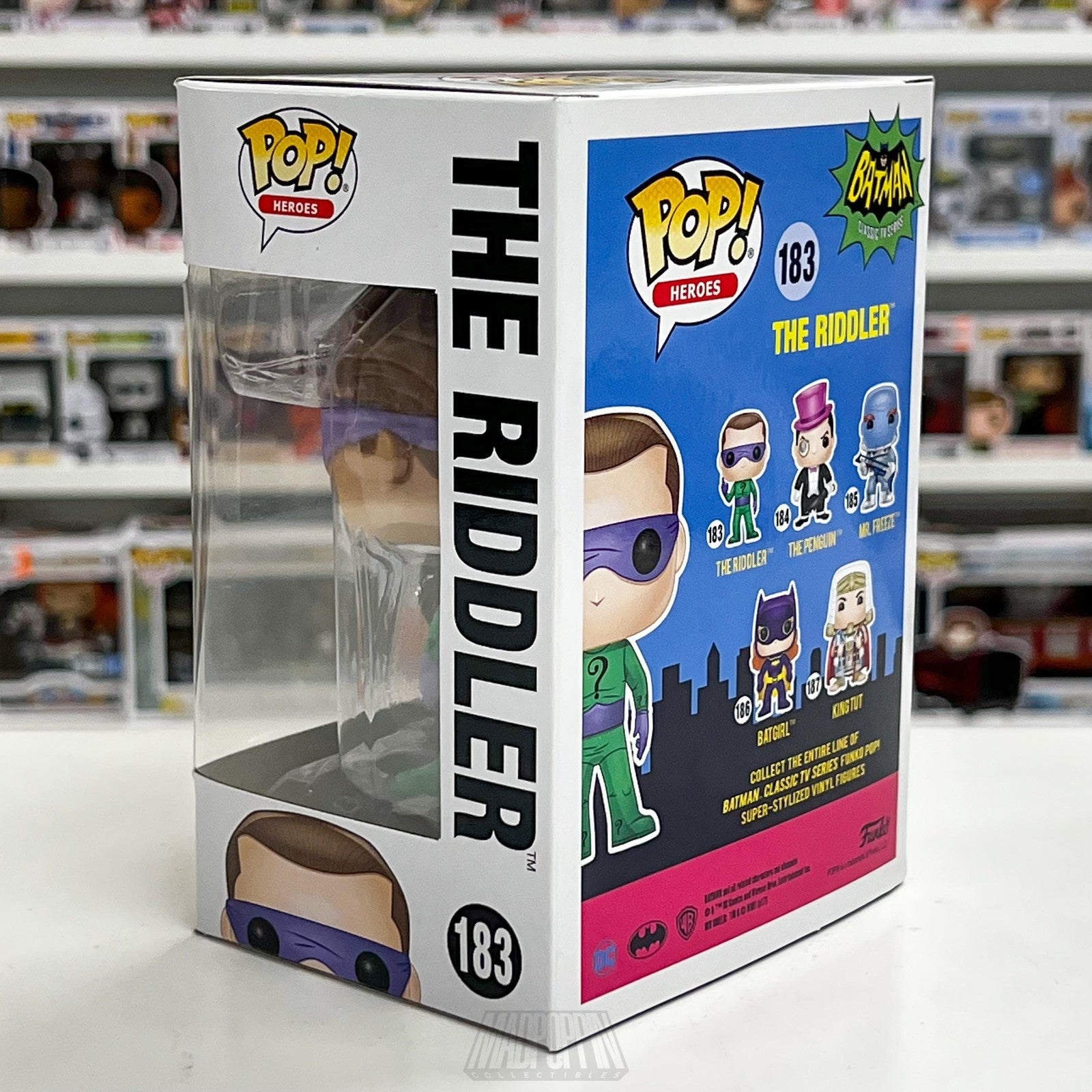 Funko Pop Heroes The Riddler 183 Batman Classic TV Series Vinyl Figure New Boxed