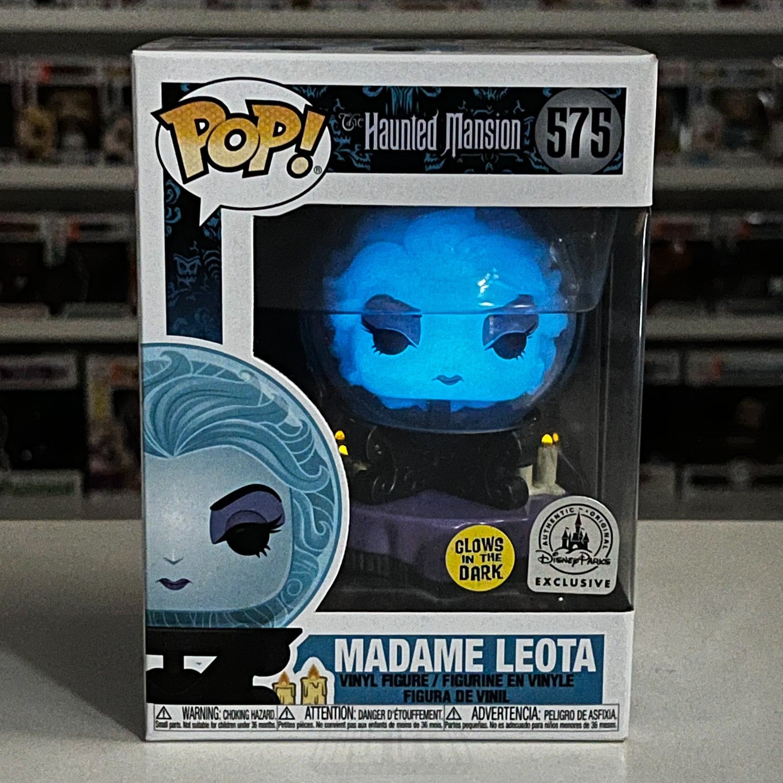 Funko Pop Disney The Haunted Mansion Madame Leota Glow 575 Exclusive Figure Ride0