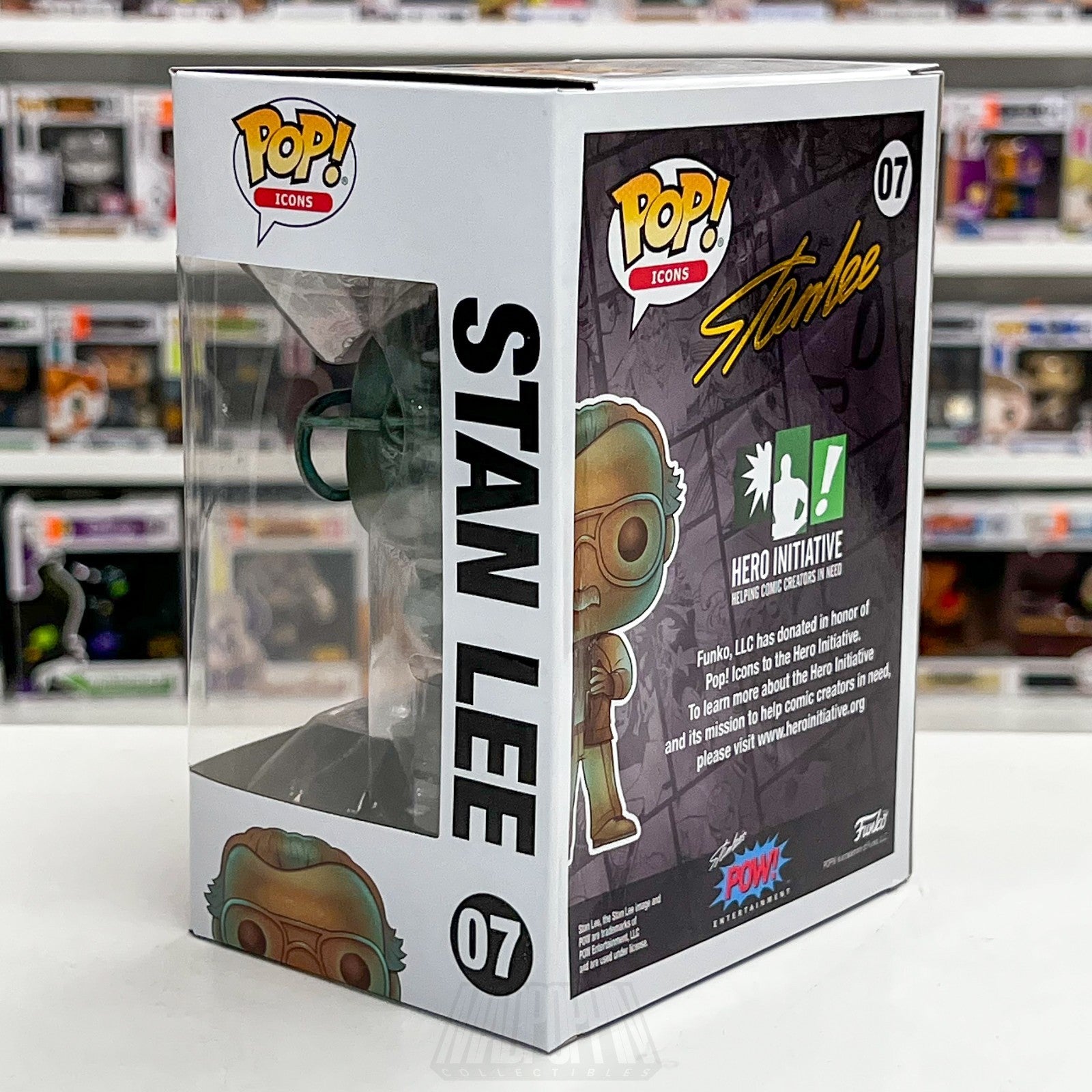 Funko Pop Icons Stan Lee 07 Patina Hero Initiative Marvel Comics Excelsior Toy2