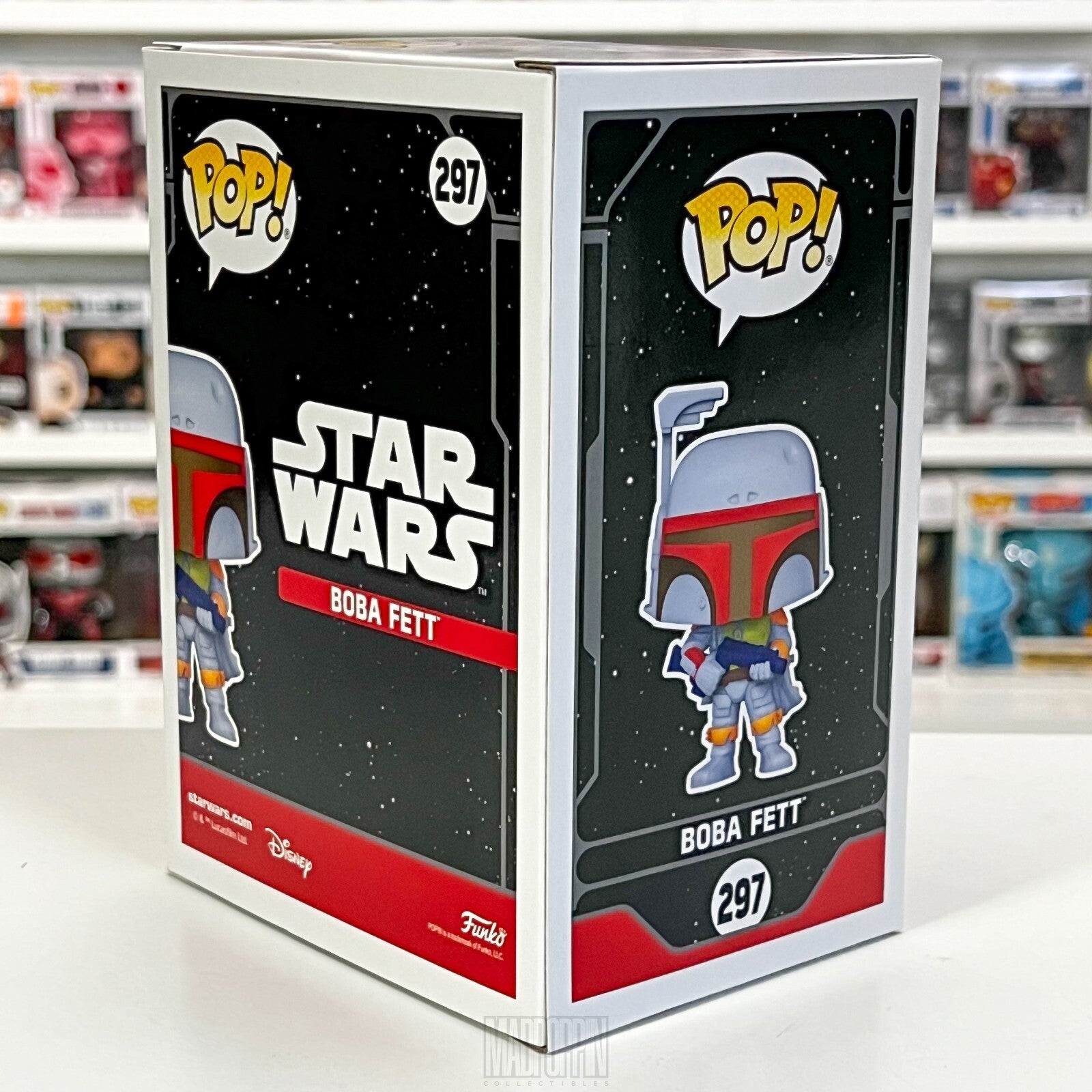 Funko Pop Star Wars Boba Fett Retro Colorway Bounty Hunter Bait Figure 297 NIB