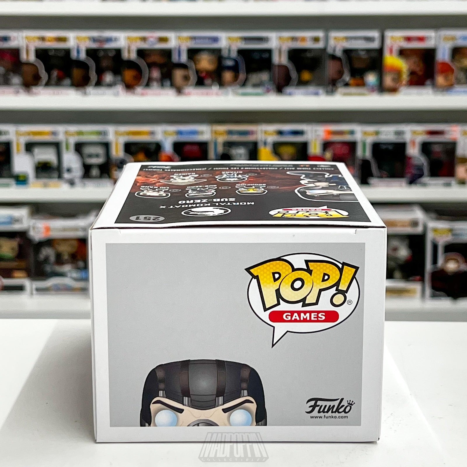 Funko Pop Games Mortal Kombat X Sub-Zero 251 Vinyl Figure Collectible New in Box