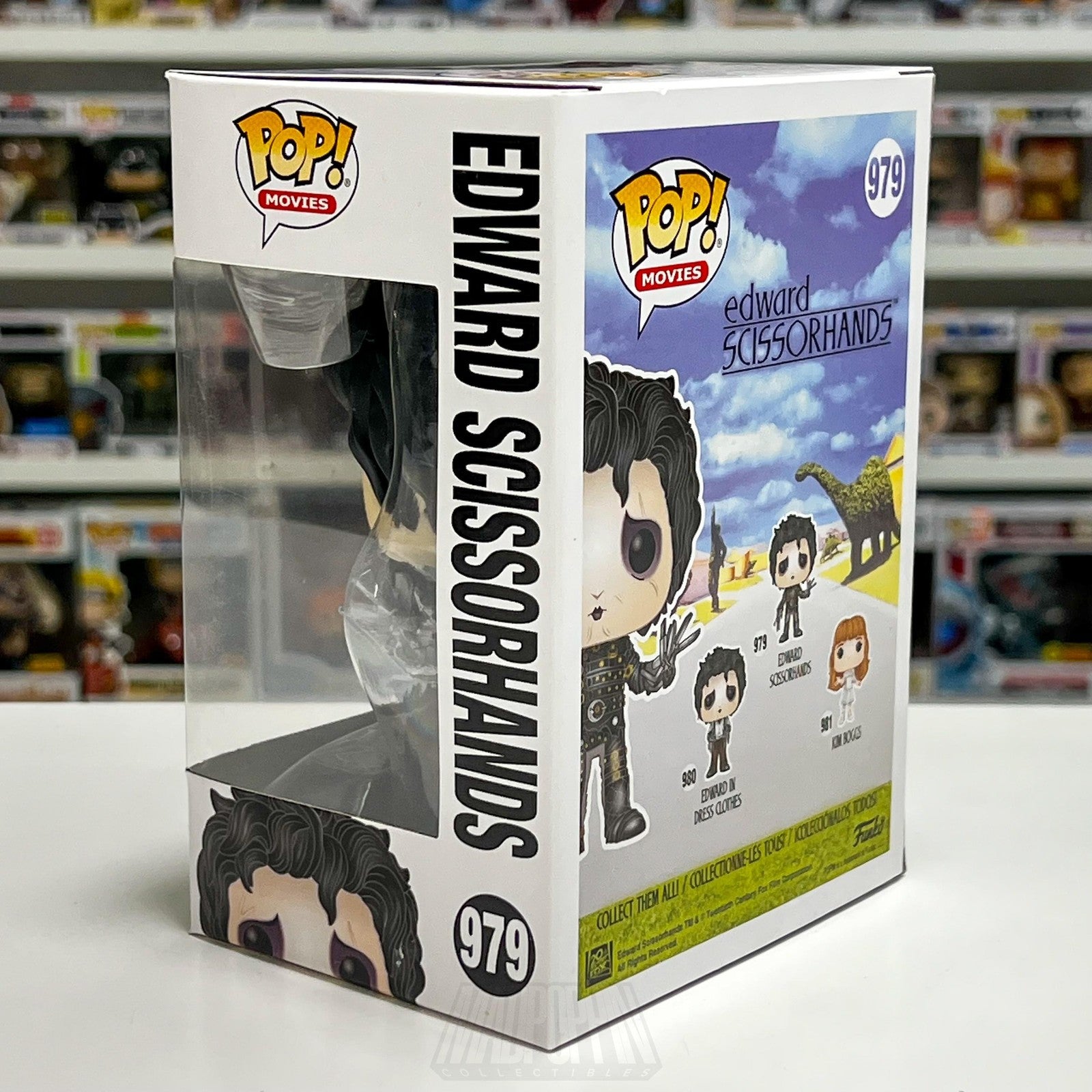 Funko Pop Movies Edward Scissorhands 979 Vinyl Figure Goth Fantasy Tim Burton