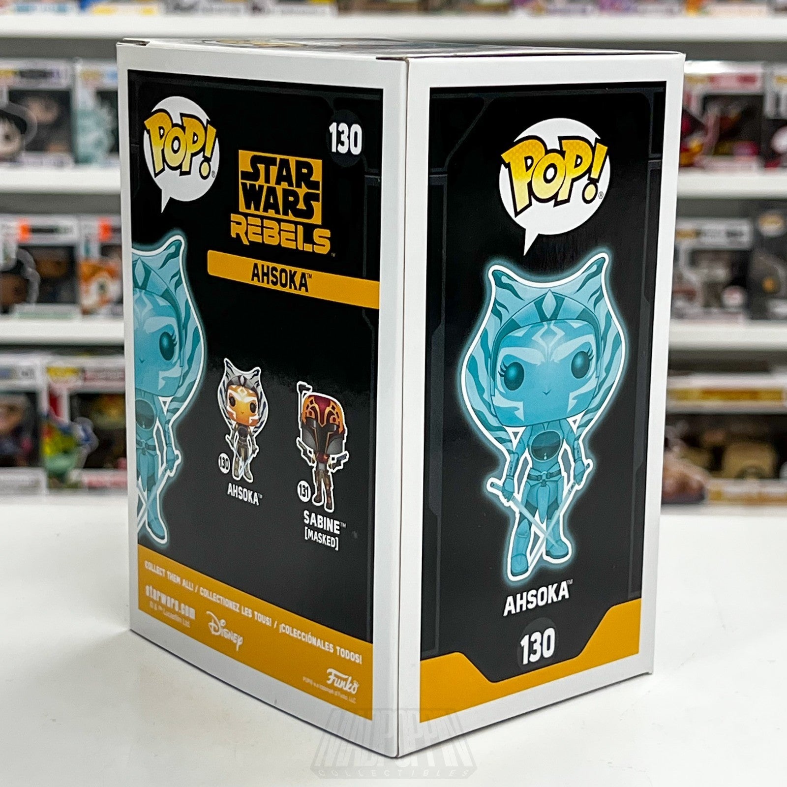 Funko Pop Star Wars Rebels Ahsoka Glow LACC 130 Original 2017 Release Toy Figure5