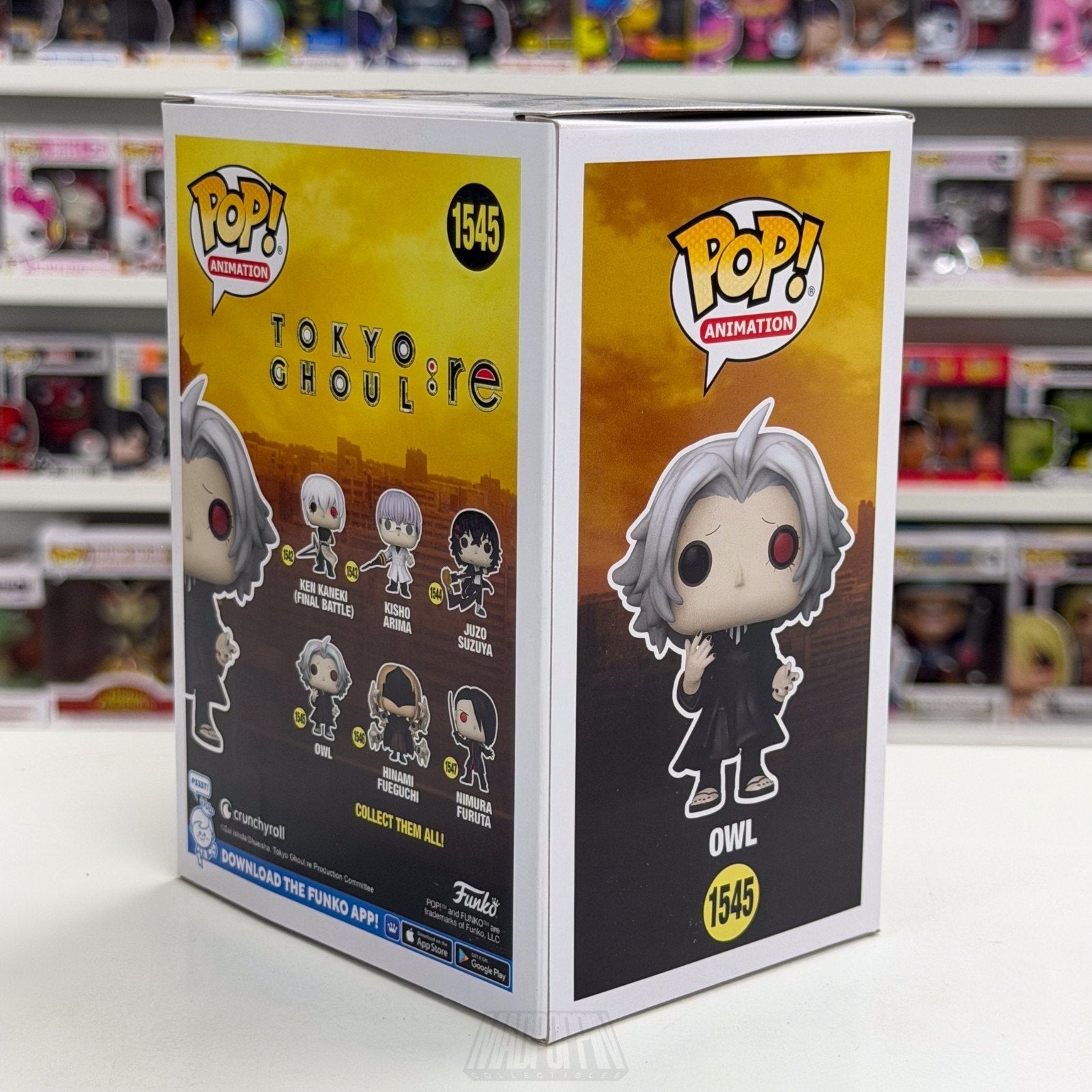 Funko Pop Anime Tokyo Ghoul:re Owl Seidou Takizawa 1545 Japan Manga Vinyl Figure