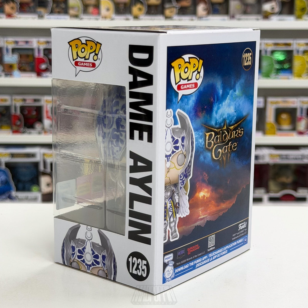 Funko Pop Games Baldur’s Gate Dame Aylin 1235 SDCC 2026 Toy OFFICIAL CON STICKER