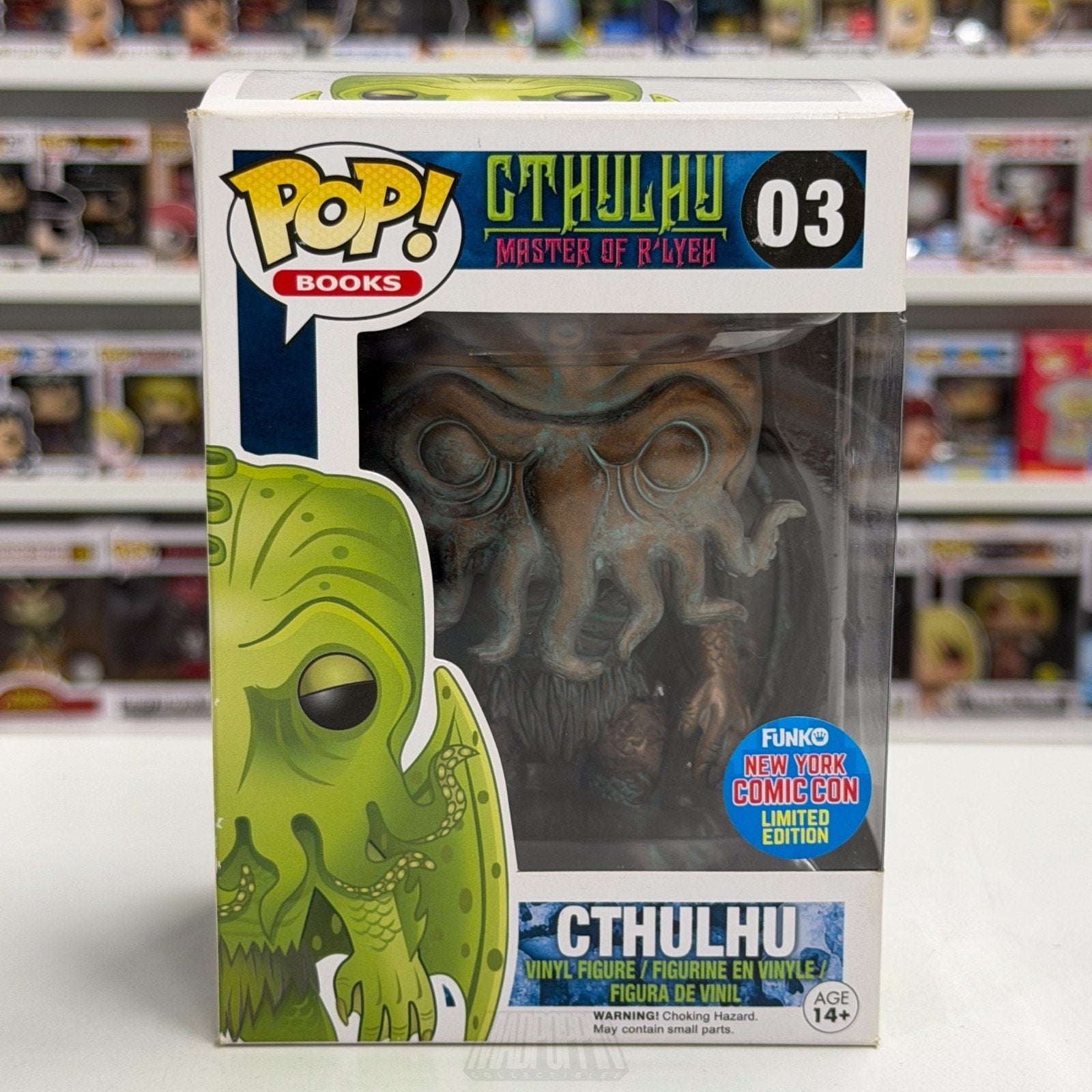 Funko Pop Books Cthulhu Patina NYCC New York Comic Con 03 Myths Toy Vinyl Figure