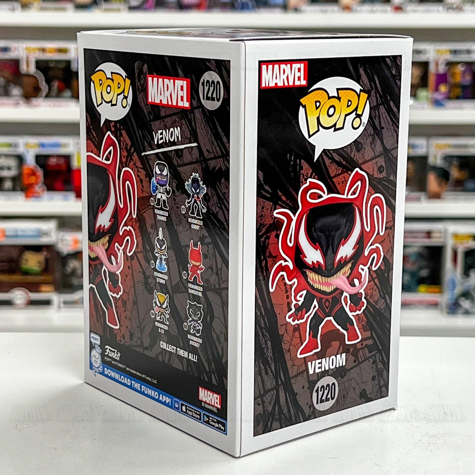 Funko Pop Marvel Venom Carnage Miles Morales Entertainment Earth 1220 Toy Figure