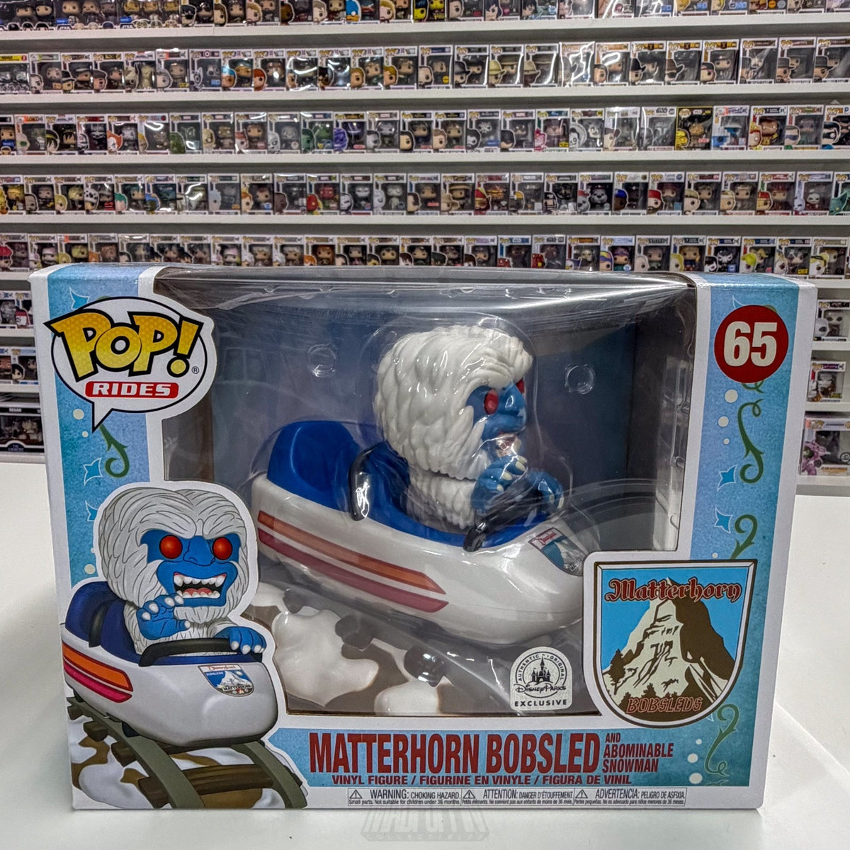 Funko Pop Rides Disney Matterhorn Bobsled Abominable Snowman 65 Toy Vinyl Figure