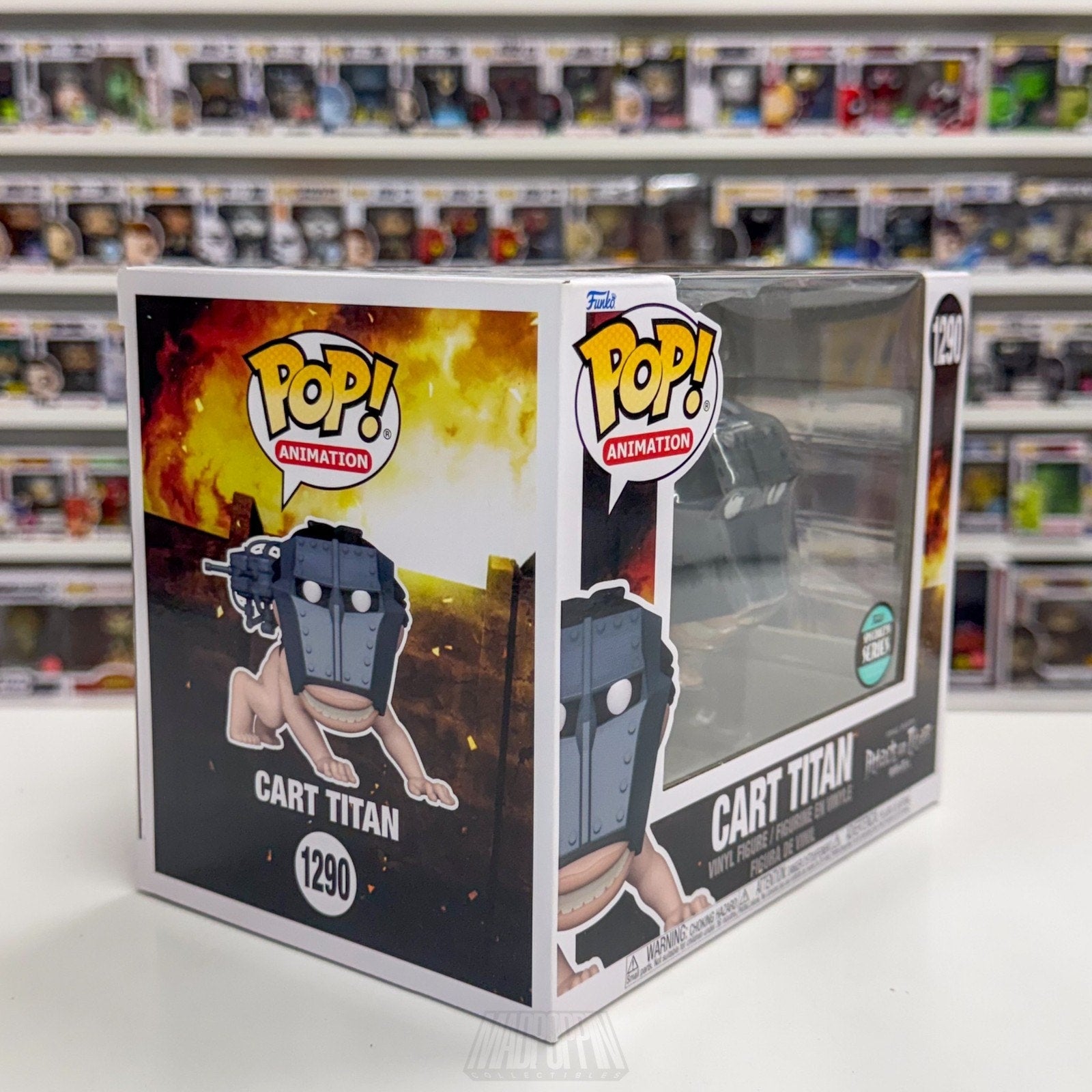 Funko Pop Anime Attack on Titan Cart Titan Specialty Series 1290 6" Vinyl Figure
