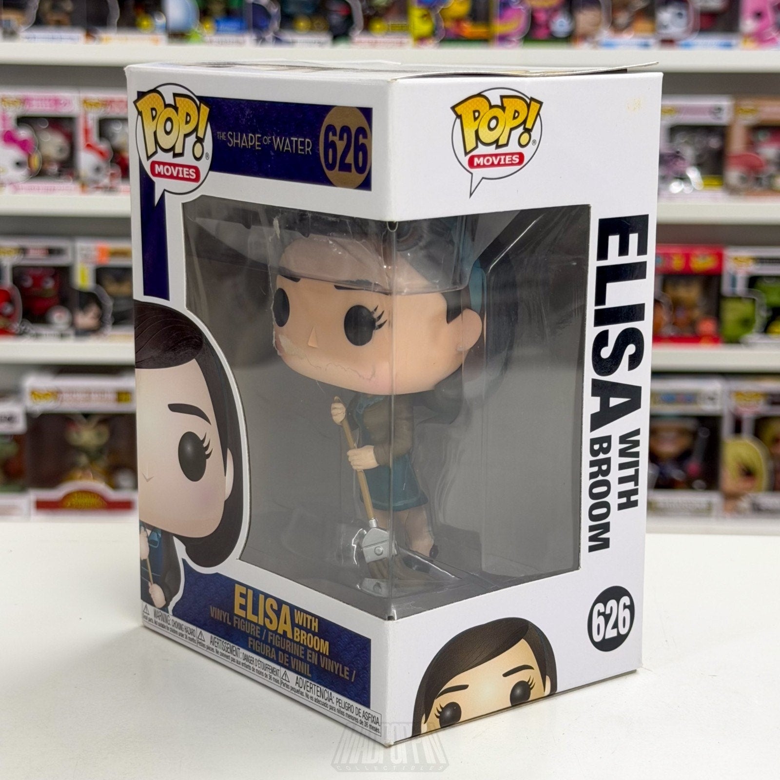 Funko Pop Movies Shape of Water Elisa w/Broom 626 Dark Fantasy Toy Vinyl Figure