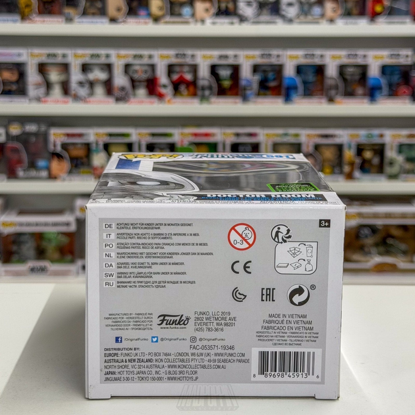 Funko Pop Marvel Fantastic 4 Doctor Doom God Emperor ECCC 591 Toy Vinyl Figure