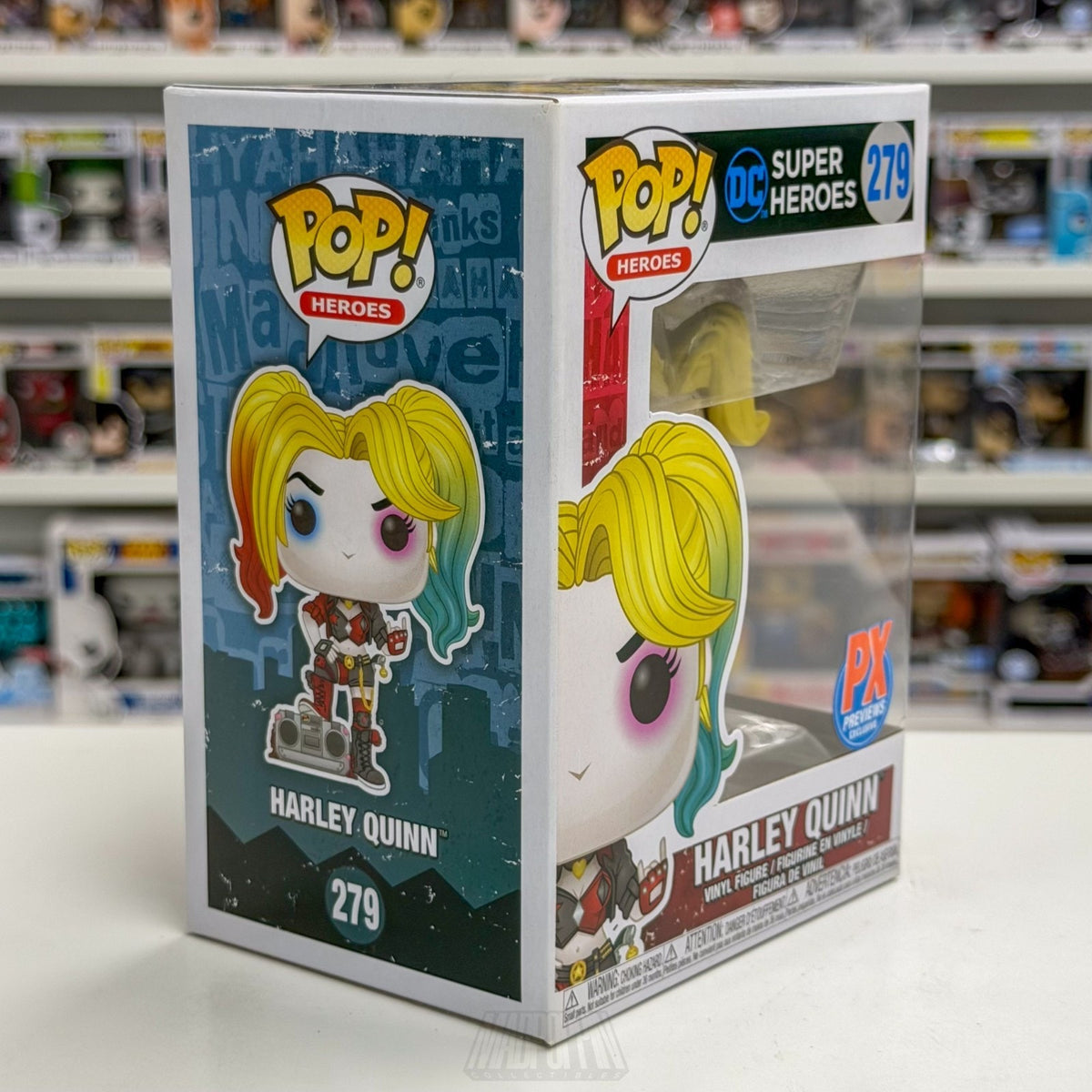 Funko Pop DC Boombox Suicide Squad Rebirth Harley Quinn PX 279 Toy Vinyl Figure