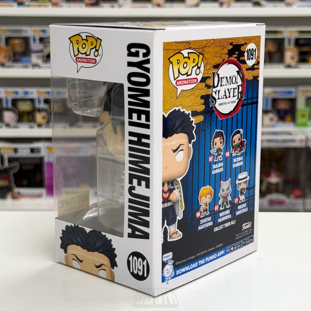 Funko Pop Anime Demon Slayer Gyomei Himejima Hot Topic 1091 Manga Vinyl Figure