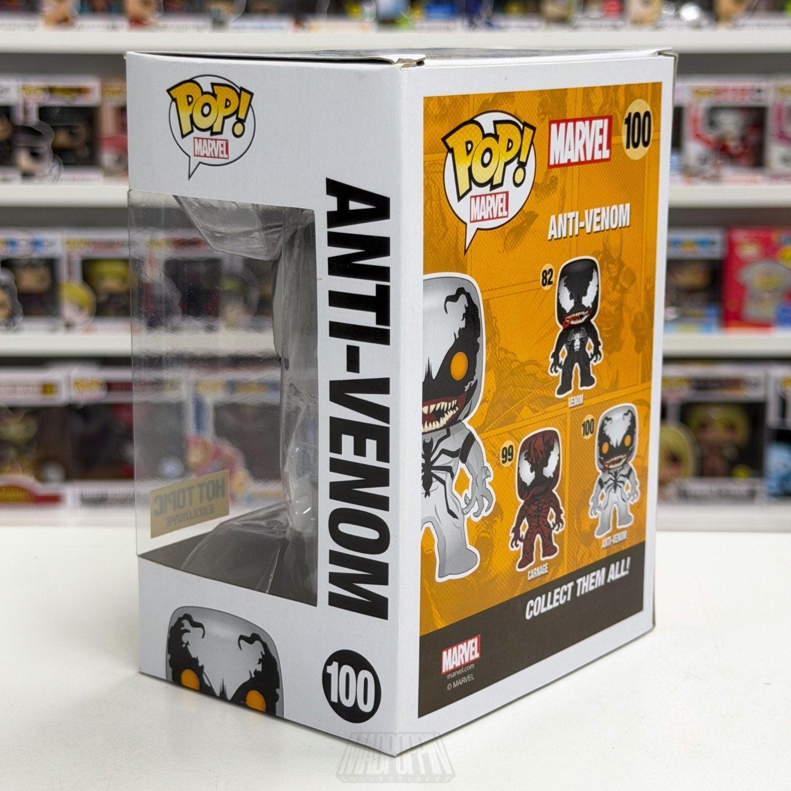 Funko Pop Marvel Anti-Venom Hot Topic Exclusive 100 Symbiote Spider Vinyl Figure
