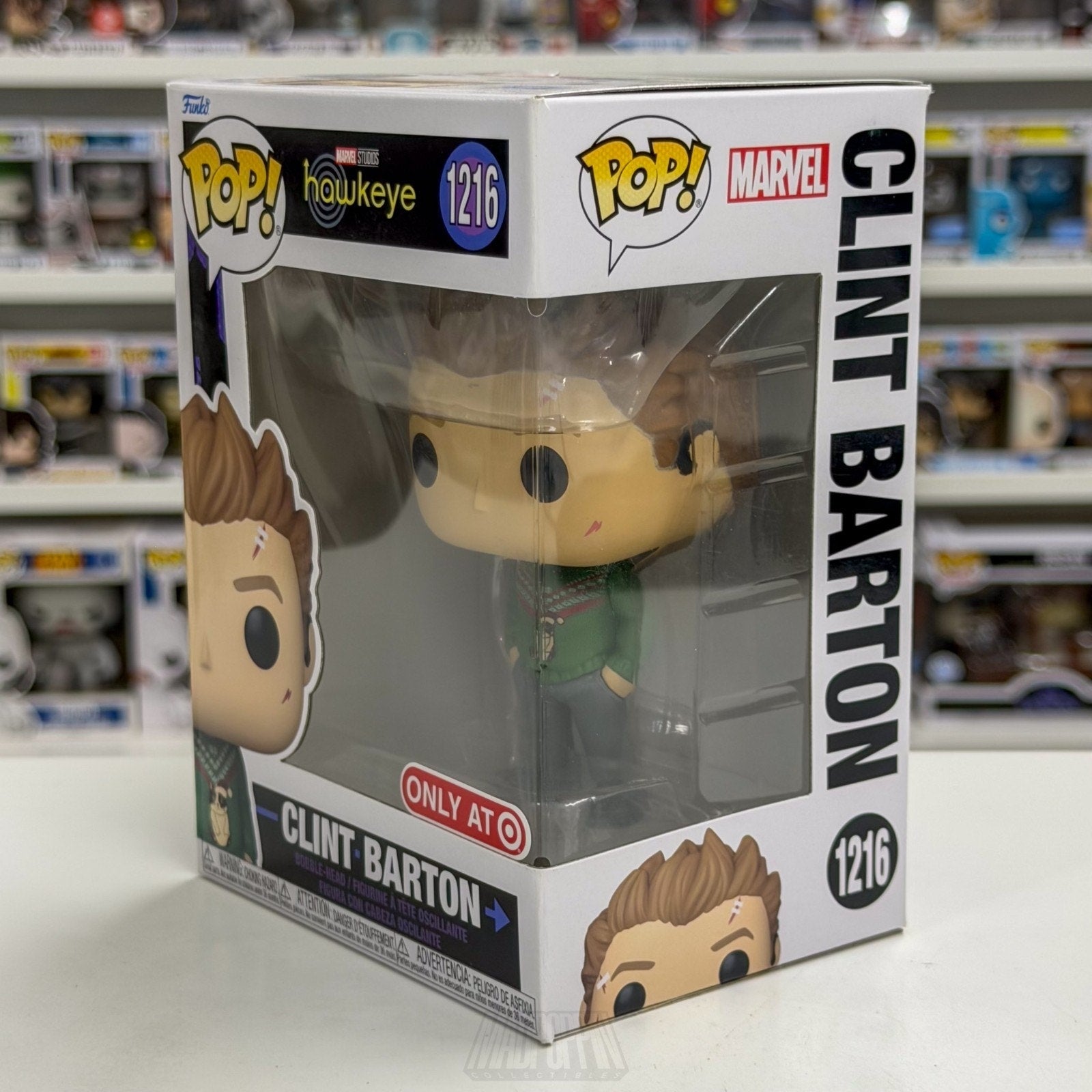Funko Pop Marvel Hawkeye Clint Barton Christmas Sweater Target 1216 Vinyl Figure
