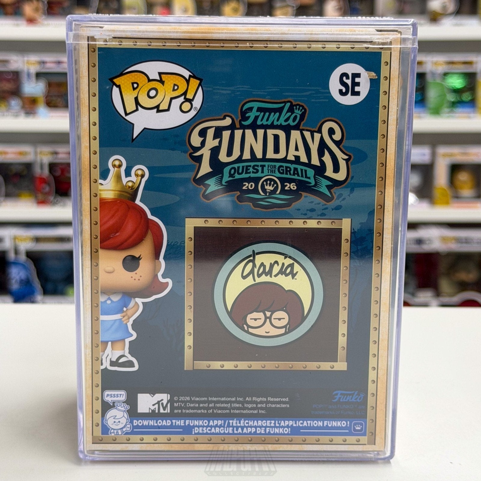 Funko Pop Fundays Franny as Daria Morgendorffer Diamond SE SDCC 2026 CON STICKER