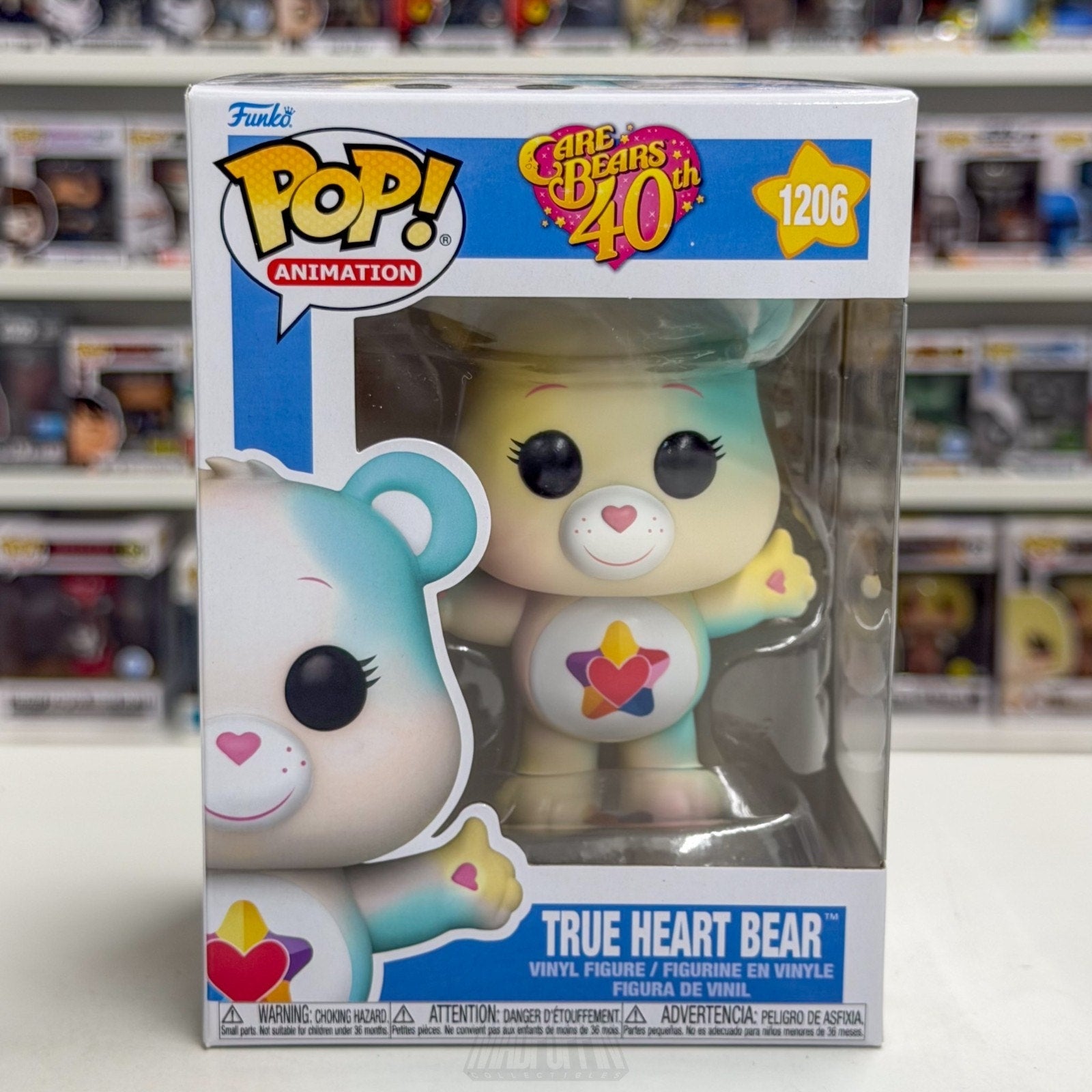 Funko Pop Animation Care Bears True Heart Bear 1206 Cartoon 80s Toy Vinyl Figure