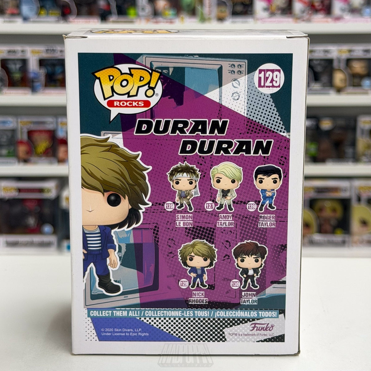 Funko Pop Rocks Duran Duran Nick Rhodes 129 Music English New Wave Vinyl Figure