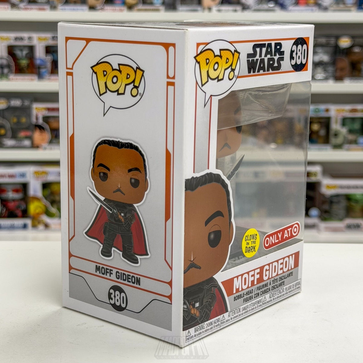 Funko Pop Star Wars Mandalorian Moff Gideon w/Darksaber Glow Target 380 Figure