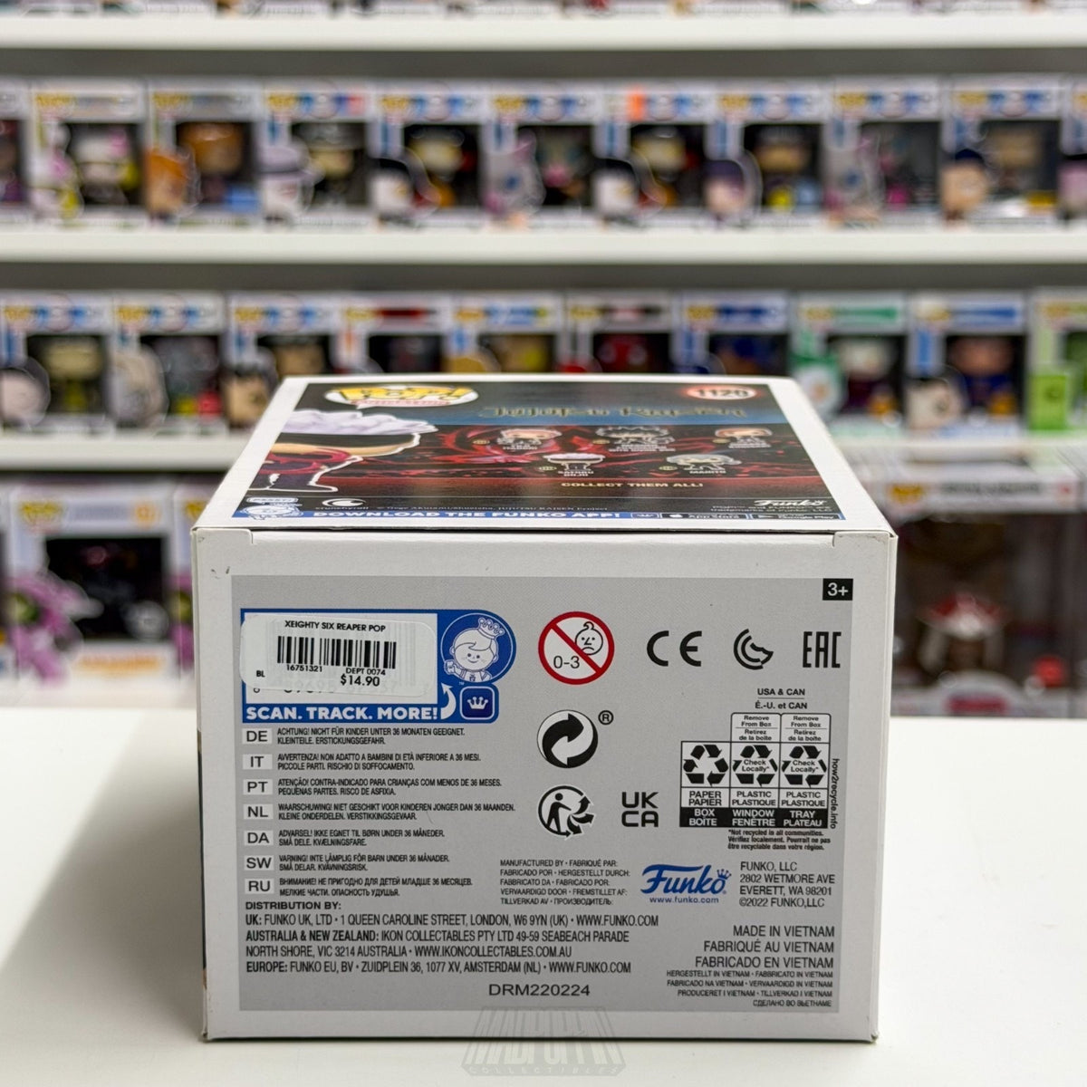 Funko Pop Anime Jujustsu Kaisen Satoru Gojo BoxLunch 1120 Manga Toy Vinyl Figure
