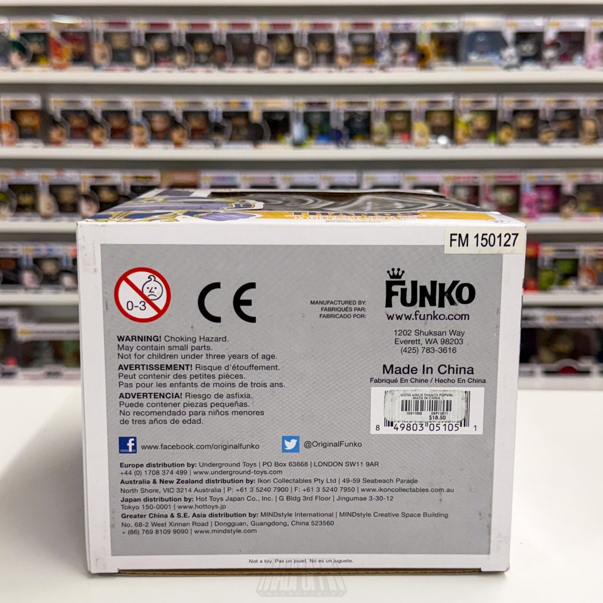 Funko Pop Marvel Guardians of the Galaxy Thanos 78 Mad Titan Toy Vinyl 6" Figure