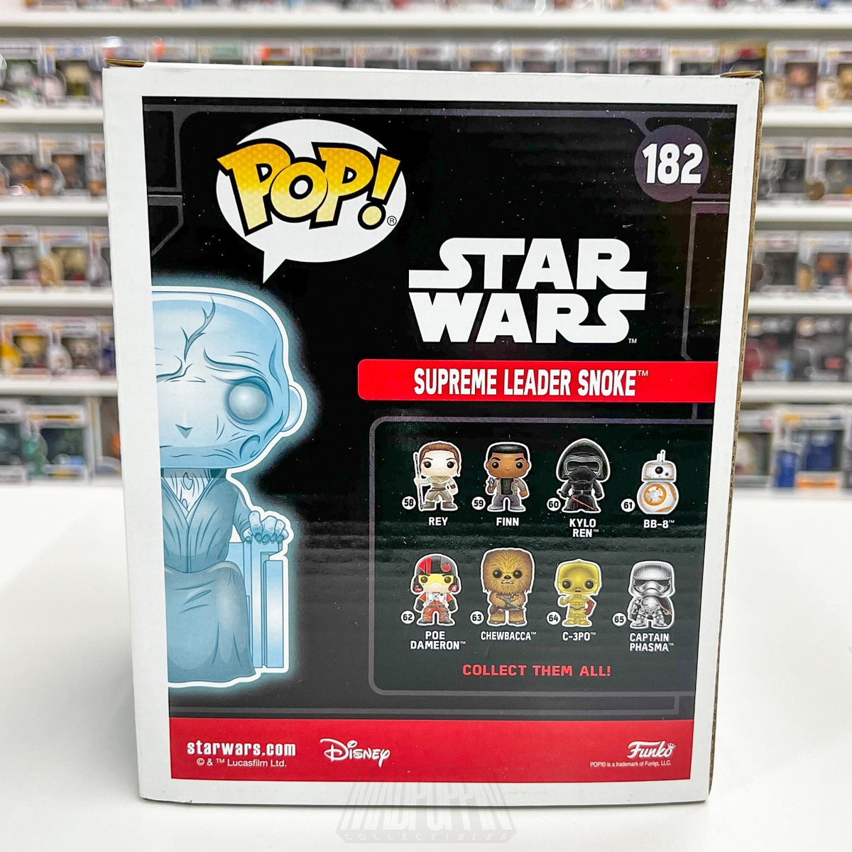 Funko Pop Star Wars Supreme Leader Snoke Glow SDCC 182 Sith Toy Vinyl 6" Figure