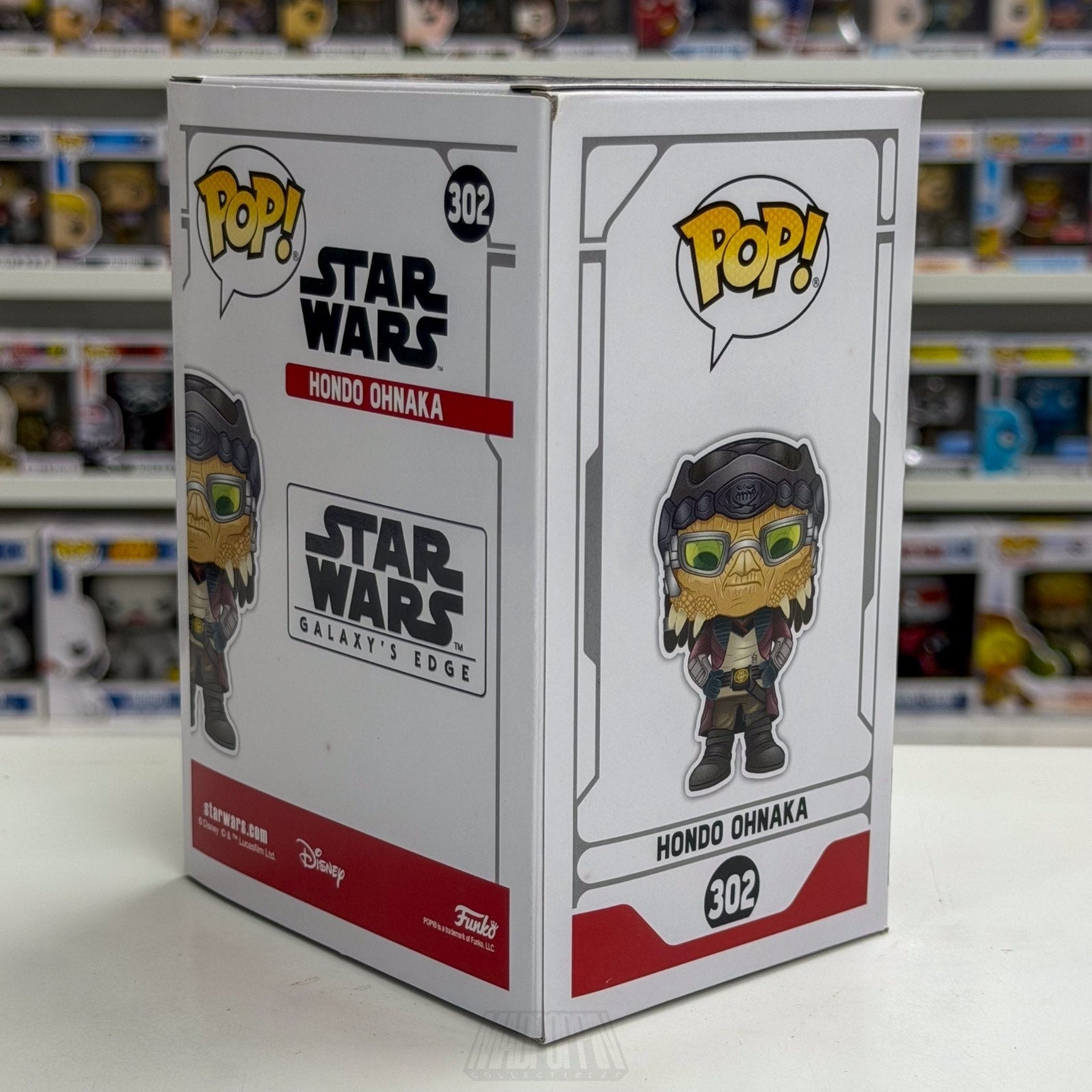 Funko Pop Star Wars Galaxy Edge Hondo Ohnaka Exclusive 302 Smuggler Vinyl Figure