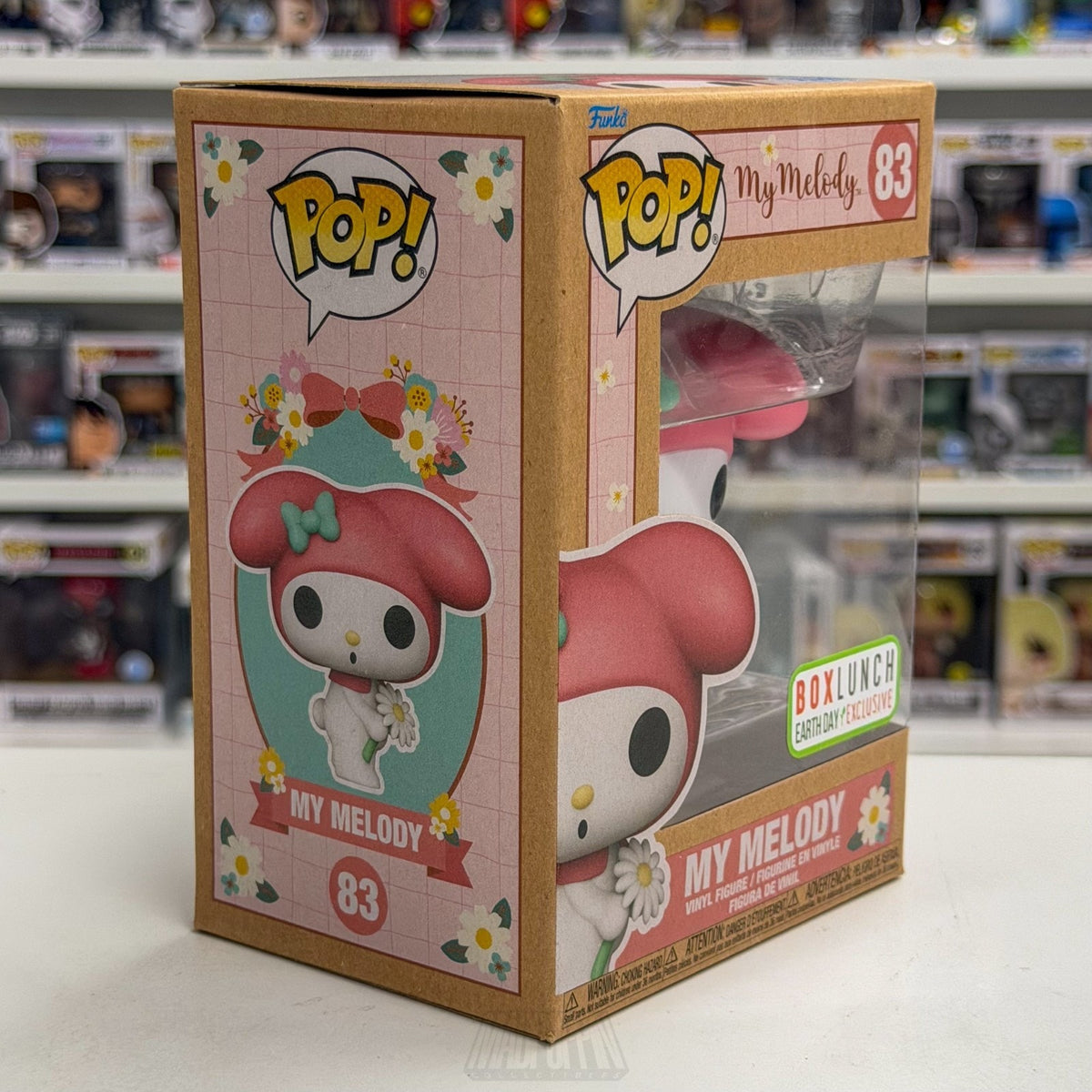 Funko Pop Sanrio My Melody Earth Day BoxLunch 83 Kawaii Cute Rabbit Vinyl Figure