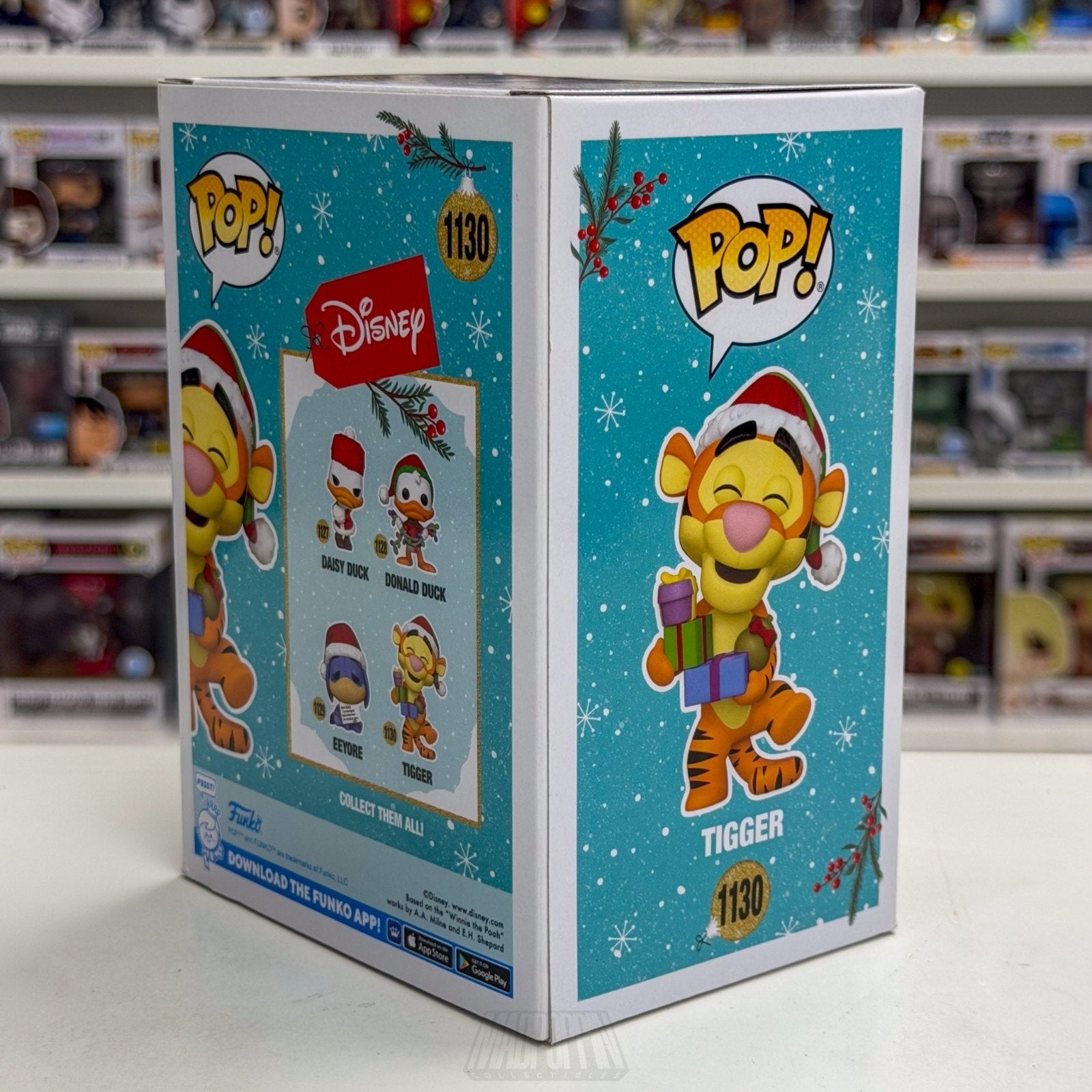 Funko Pop Disney Winnie the Pooh Tigger Flocked Santa Hat 1130 Toy Vinyl Figure